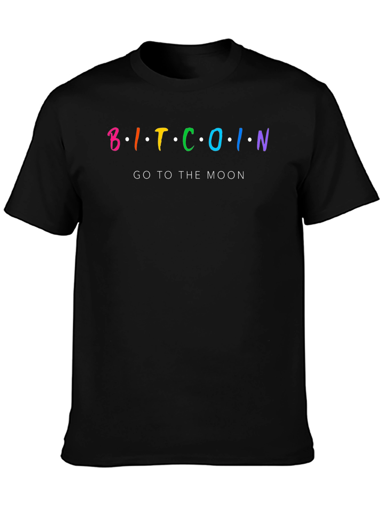 Bitcoin Go To The Moon Black T-Shirt