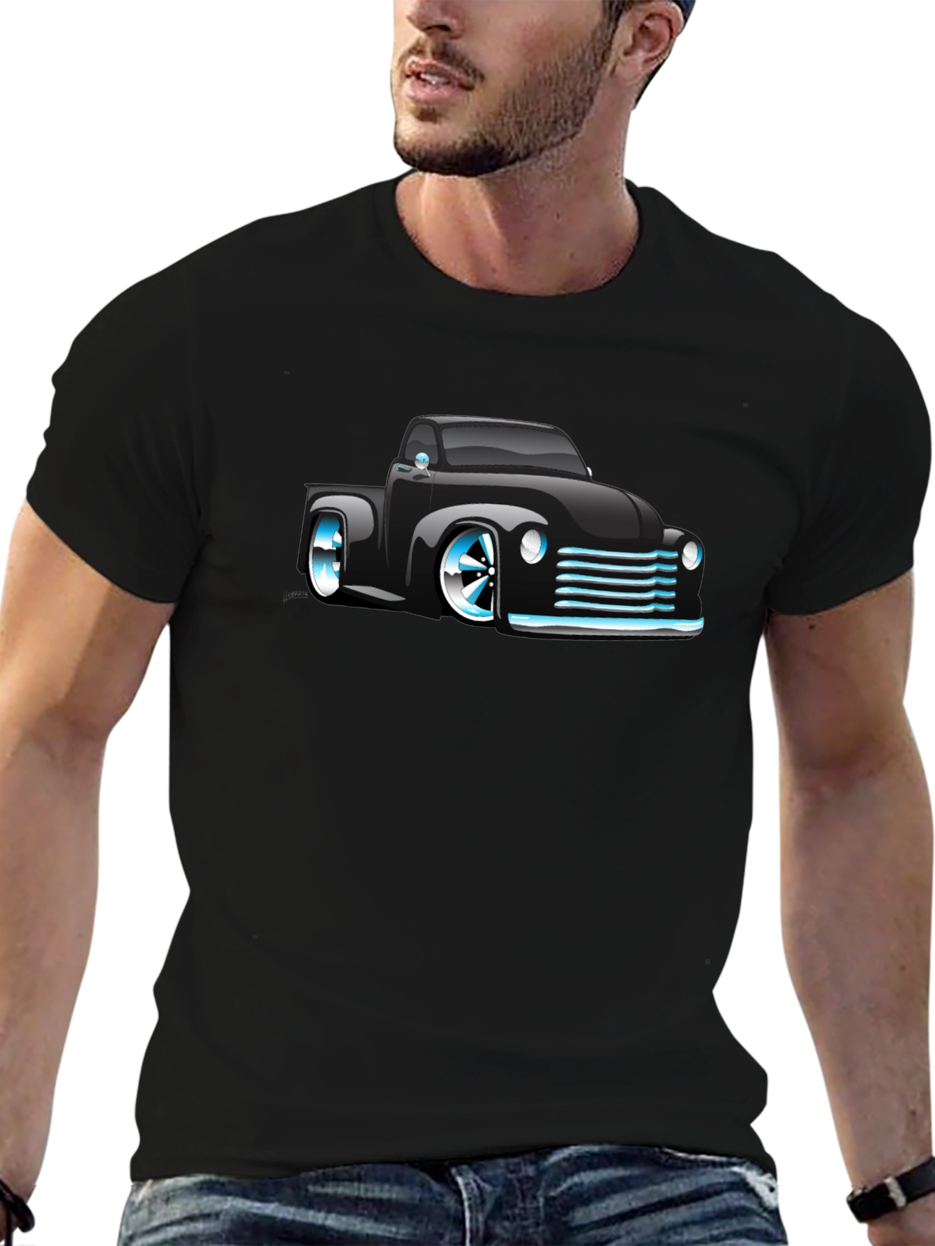 Black Car Graphic Tee - Cool Ride Style