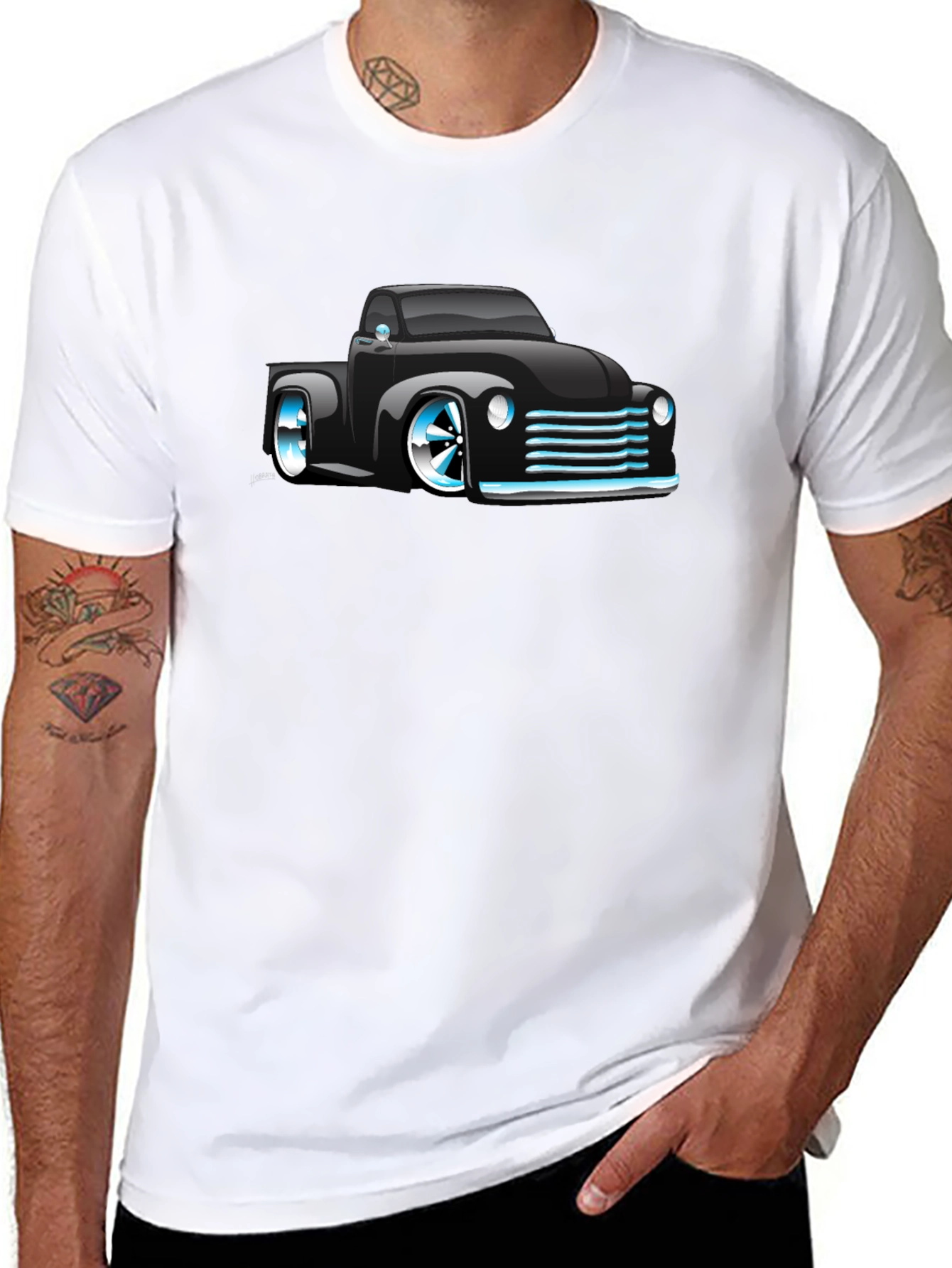 Black Car Graphic Tee - Cool Ride Style