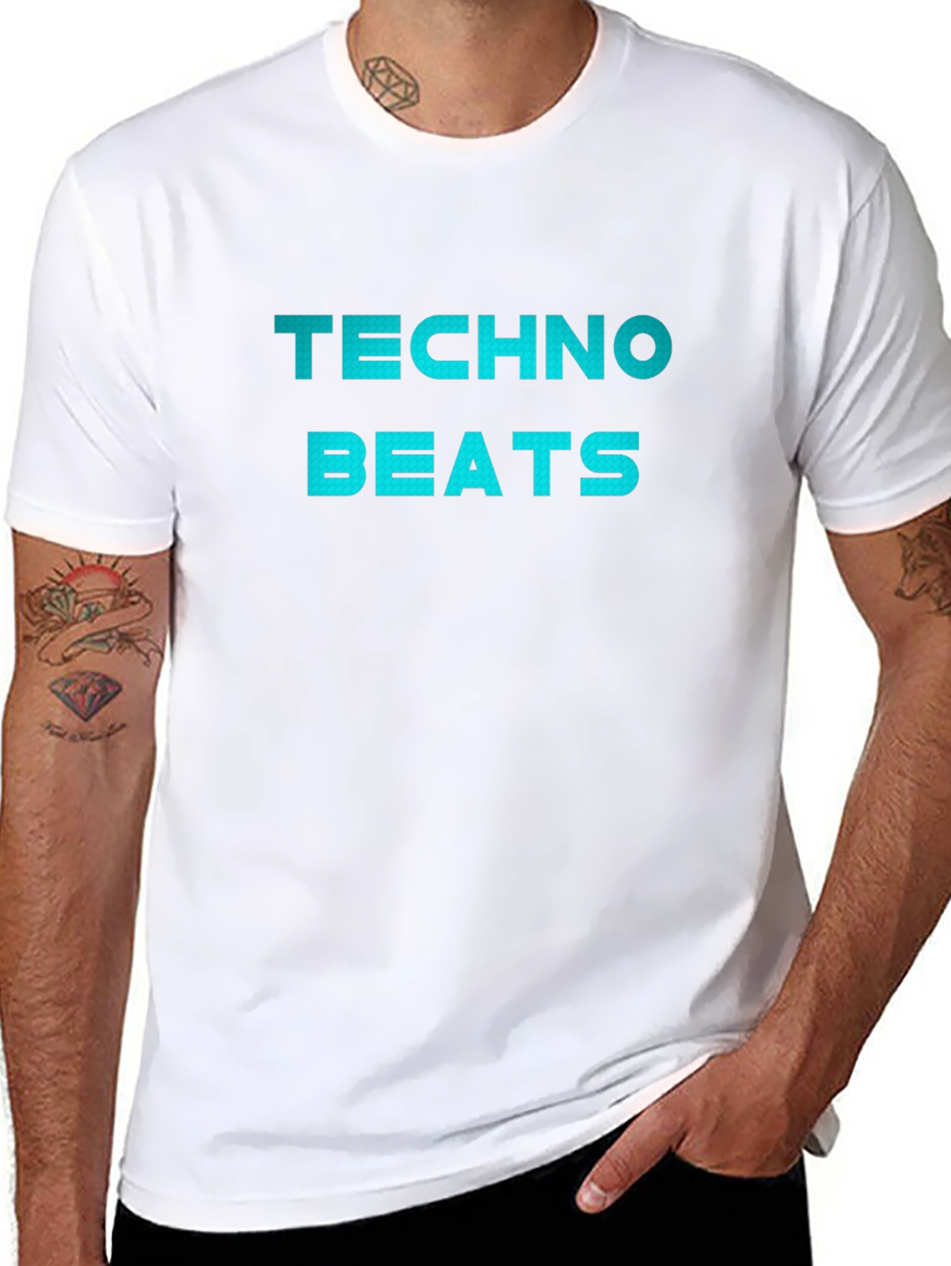 Techno Beats Graphic T-Shirt - Stylish Music Tee