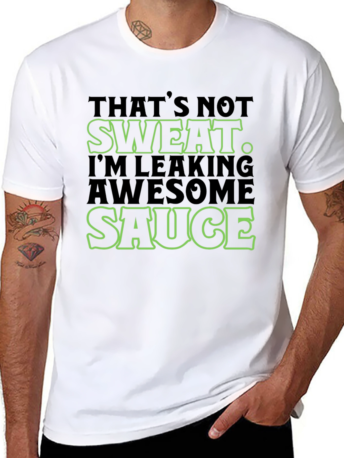 Awesome Sauce Mens Graphic Tee - Funny Slogan T-Shirt