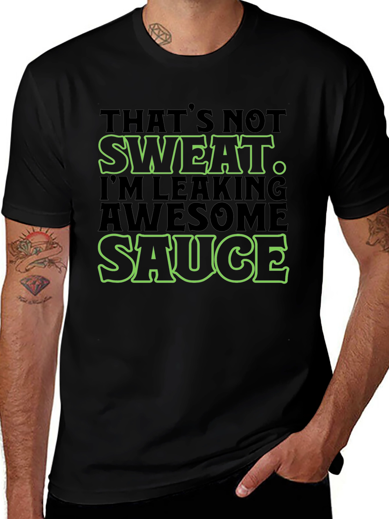 Awesome Sauce Mens Graphic Tee - Funny Slogan T-Shirt