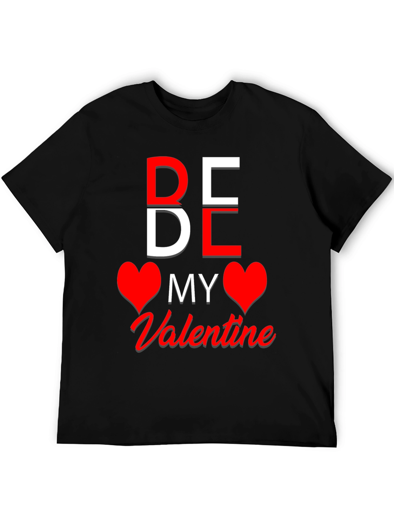 Be My Valentine Graphic Tee - Black T-Shirt