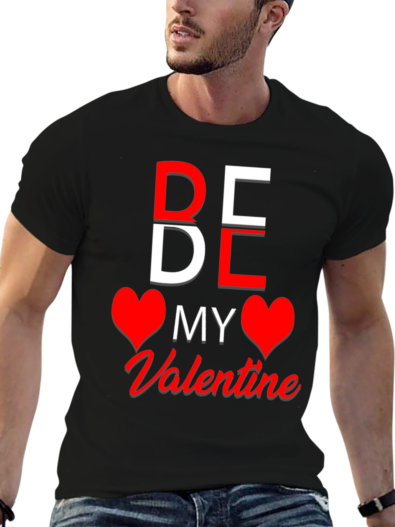 Be My Valentine Graphic Tee - Black T-Shirt