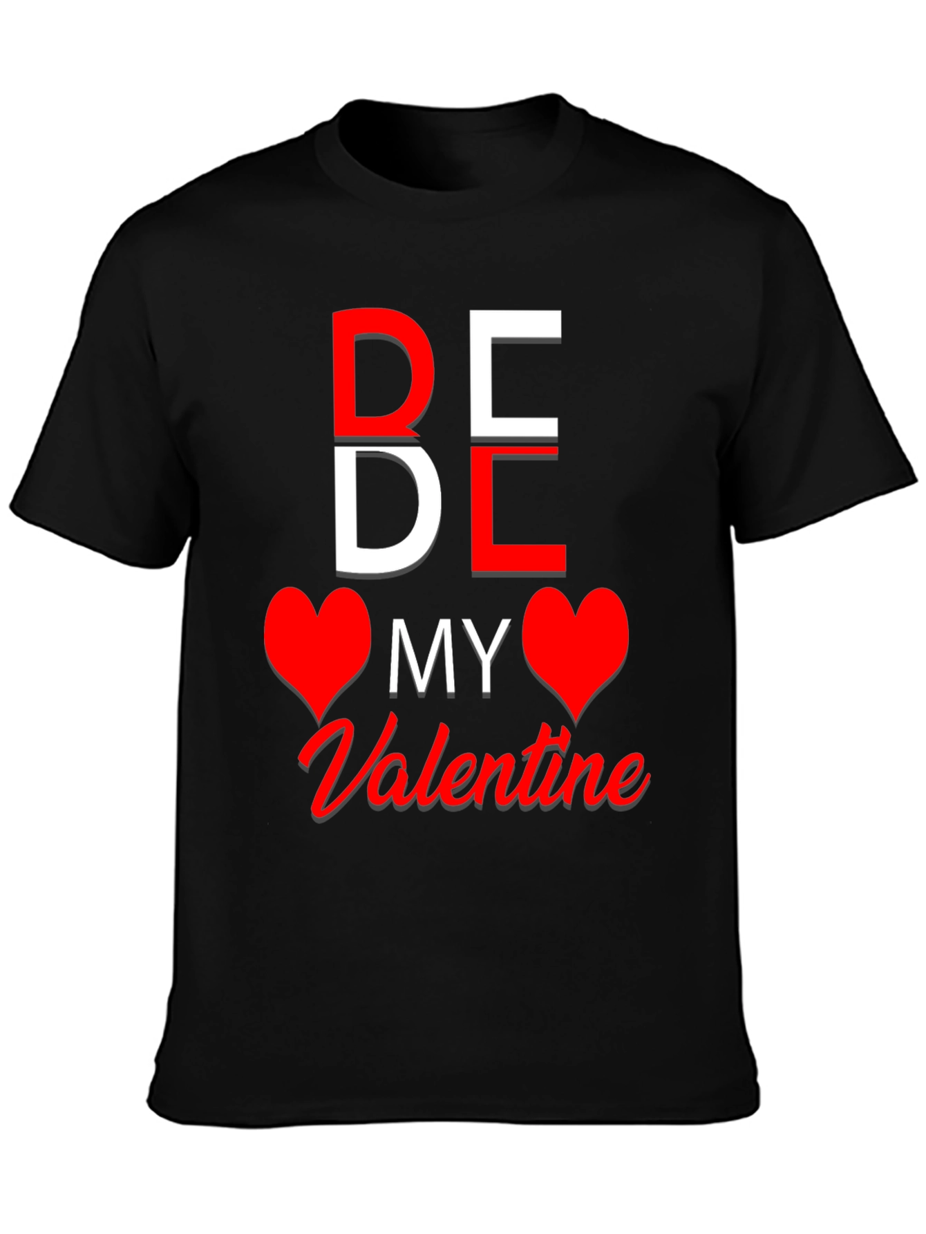 Be My Valentine Graphic Tee - Black T-Shirt