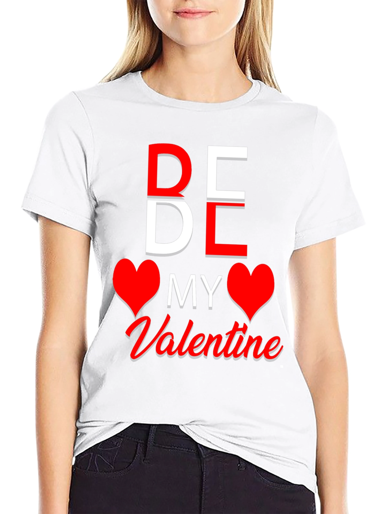 Be My Valentine Graphic Tee - Black T-Shirt