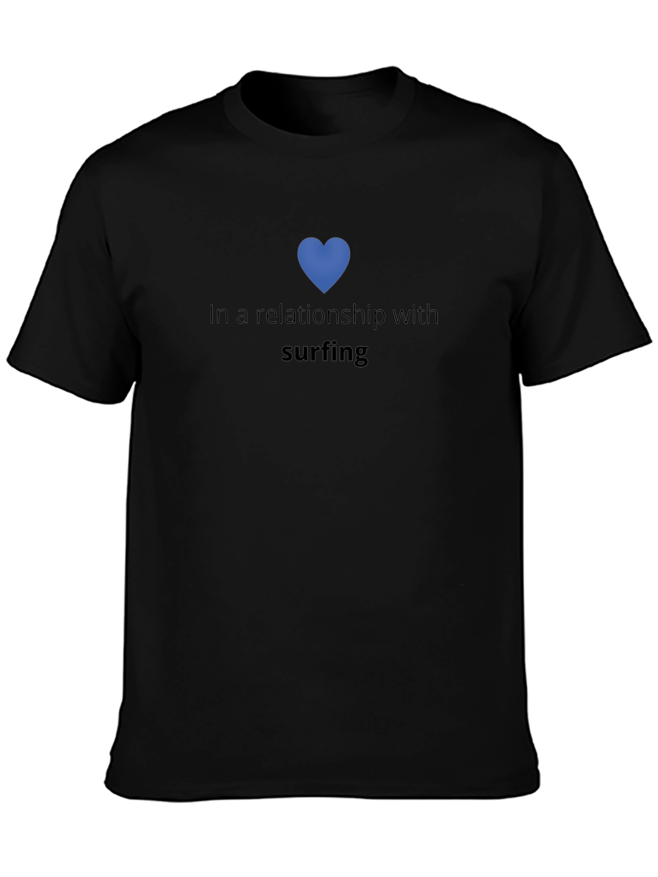 Surfing Relationship T-Shirt - Black