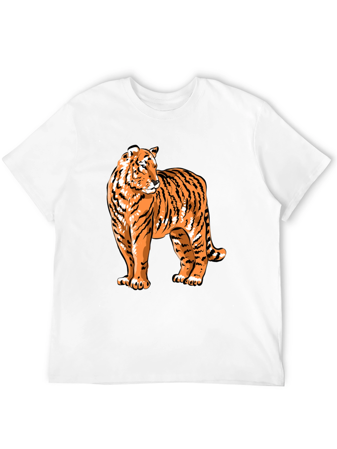 Cool Tiger Graphic Black T-Shirt