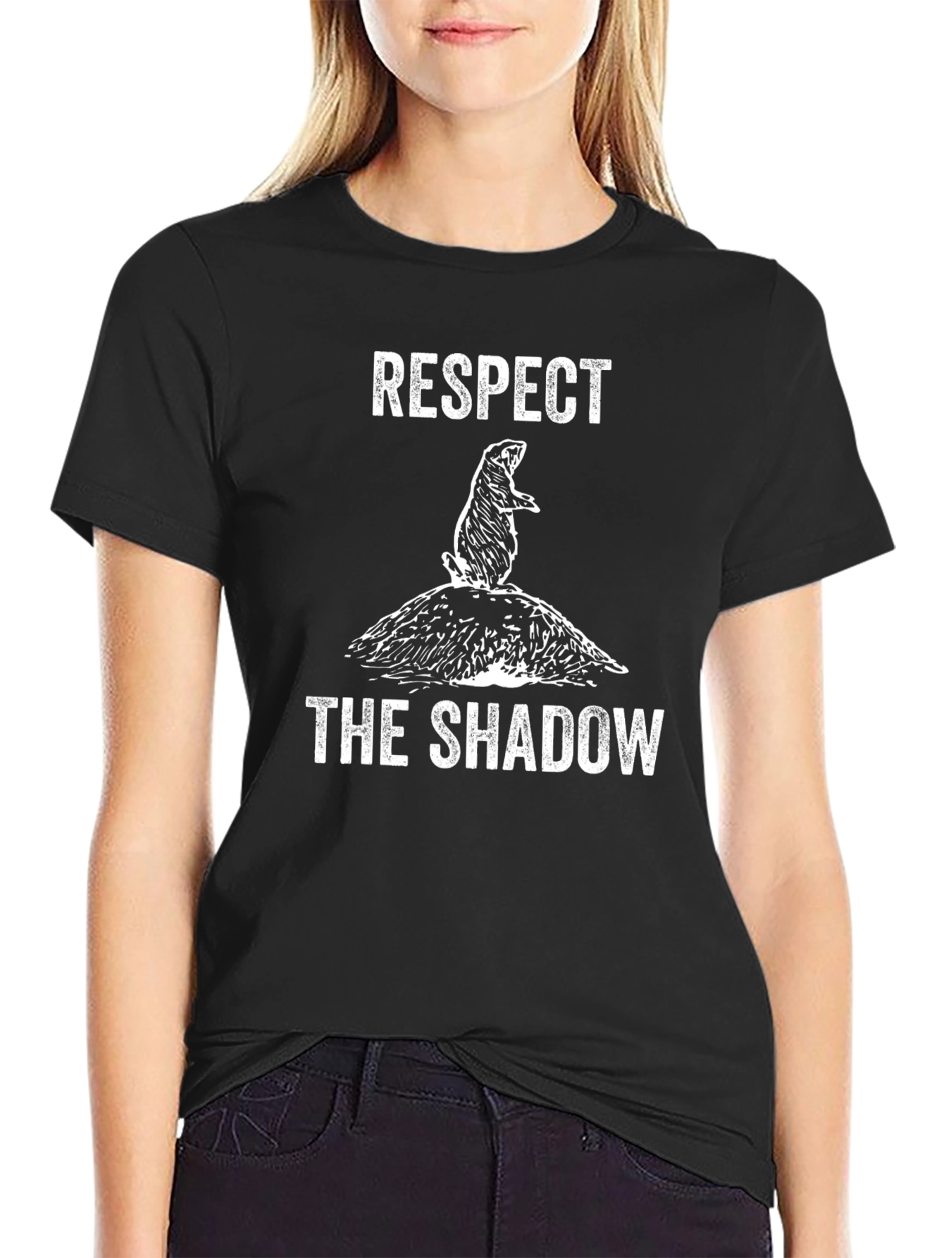 Respect the Shadow T-Shirt Groundhog Day Tee