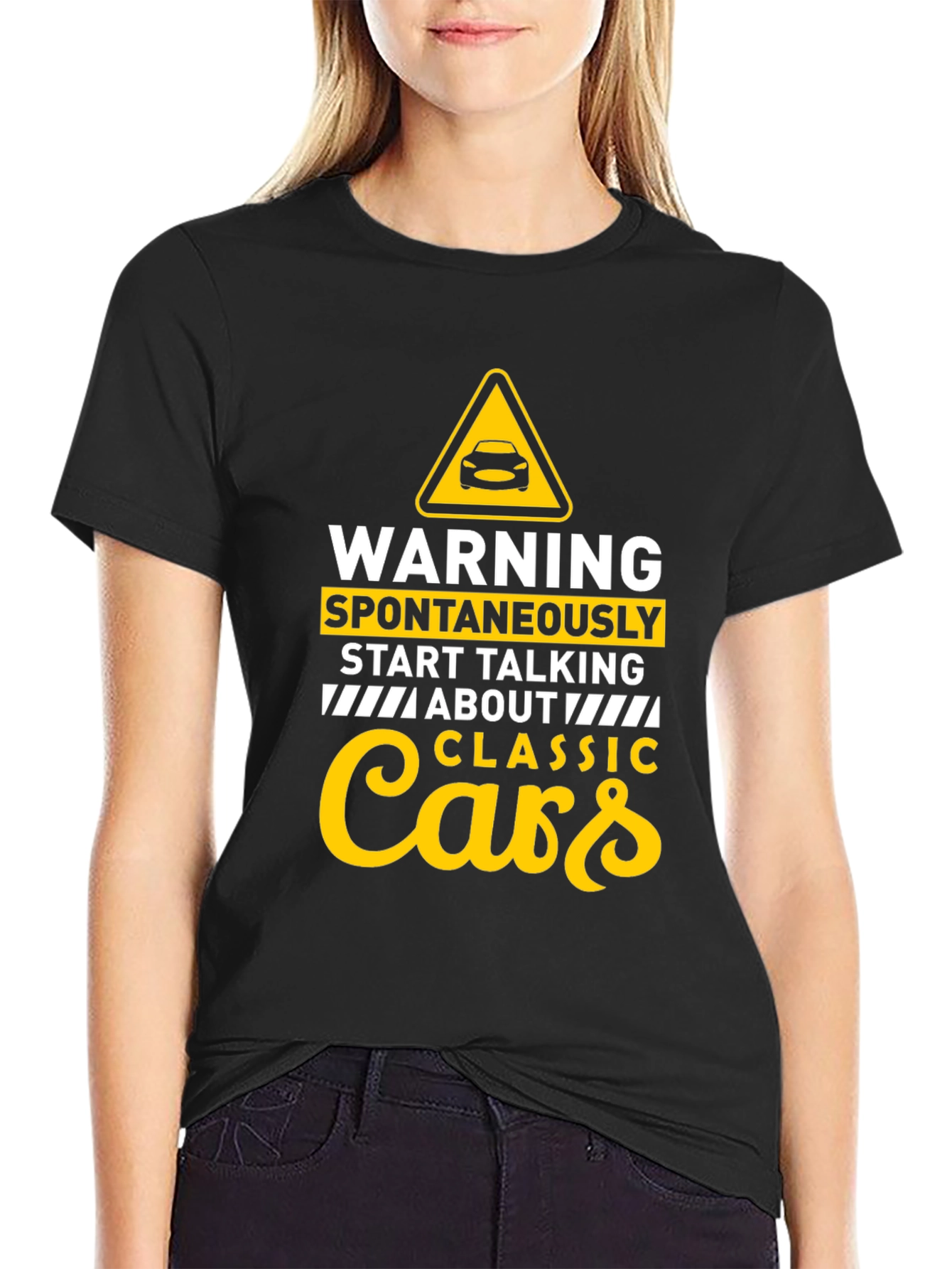 Classic Cars T-Shirt - Warning Spontaneous Talking Tee