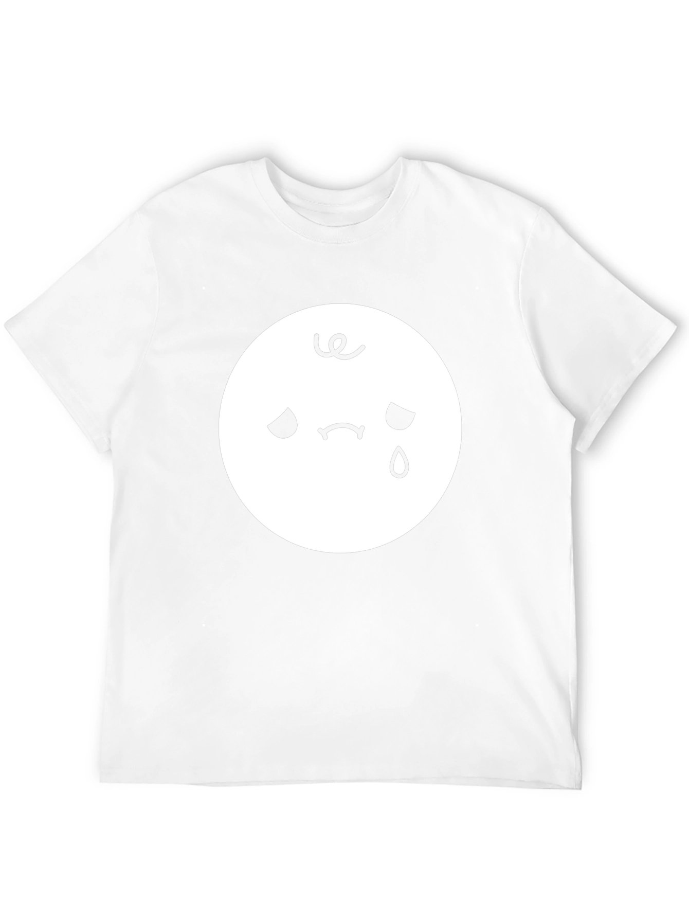 Sad Emoji Black T-Shirt - Unisex Style