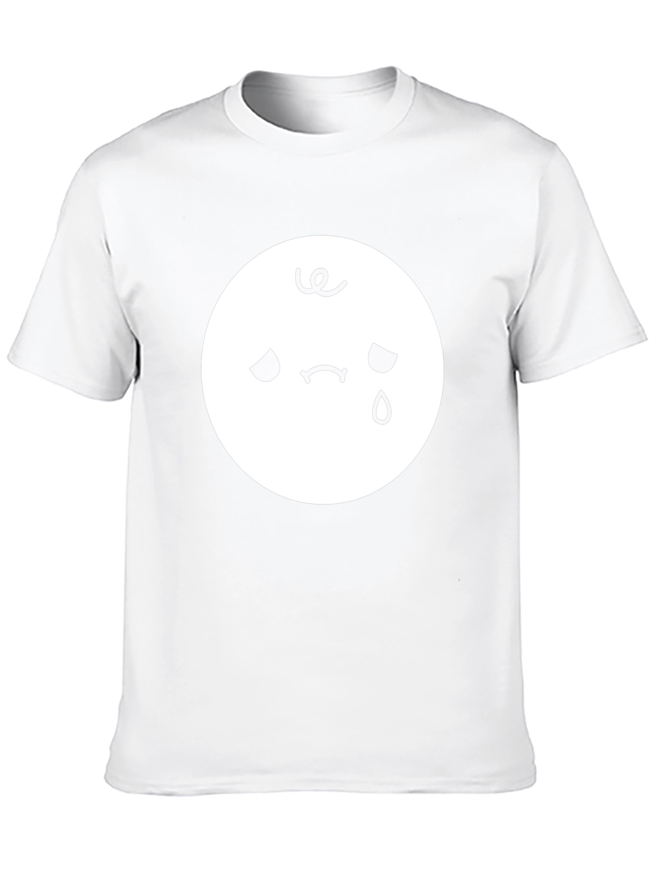 Sad Emoji Black T-Shirt - Unisex Style