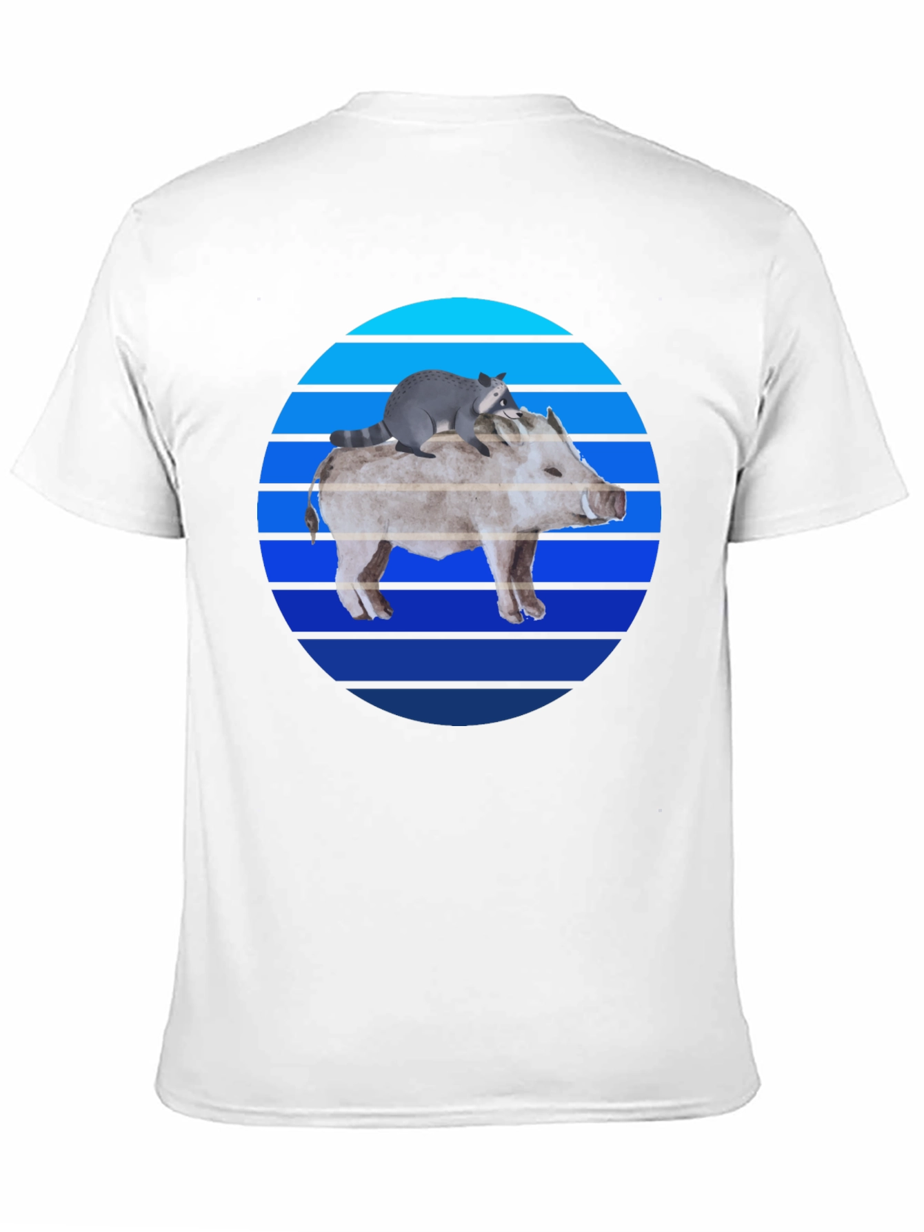 Boar and Raccoon Sunset Tee