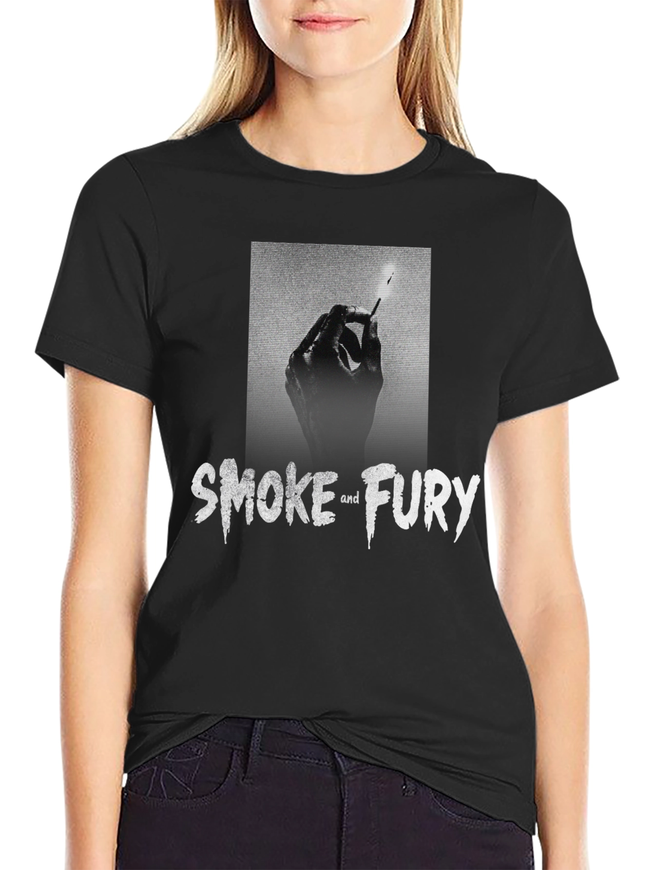 Smoke & Fury Graphic T-Shirt - Stylish Mens Tee