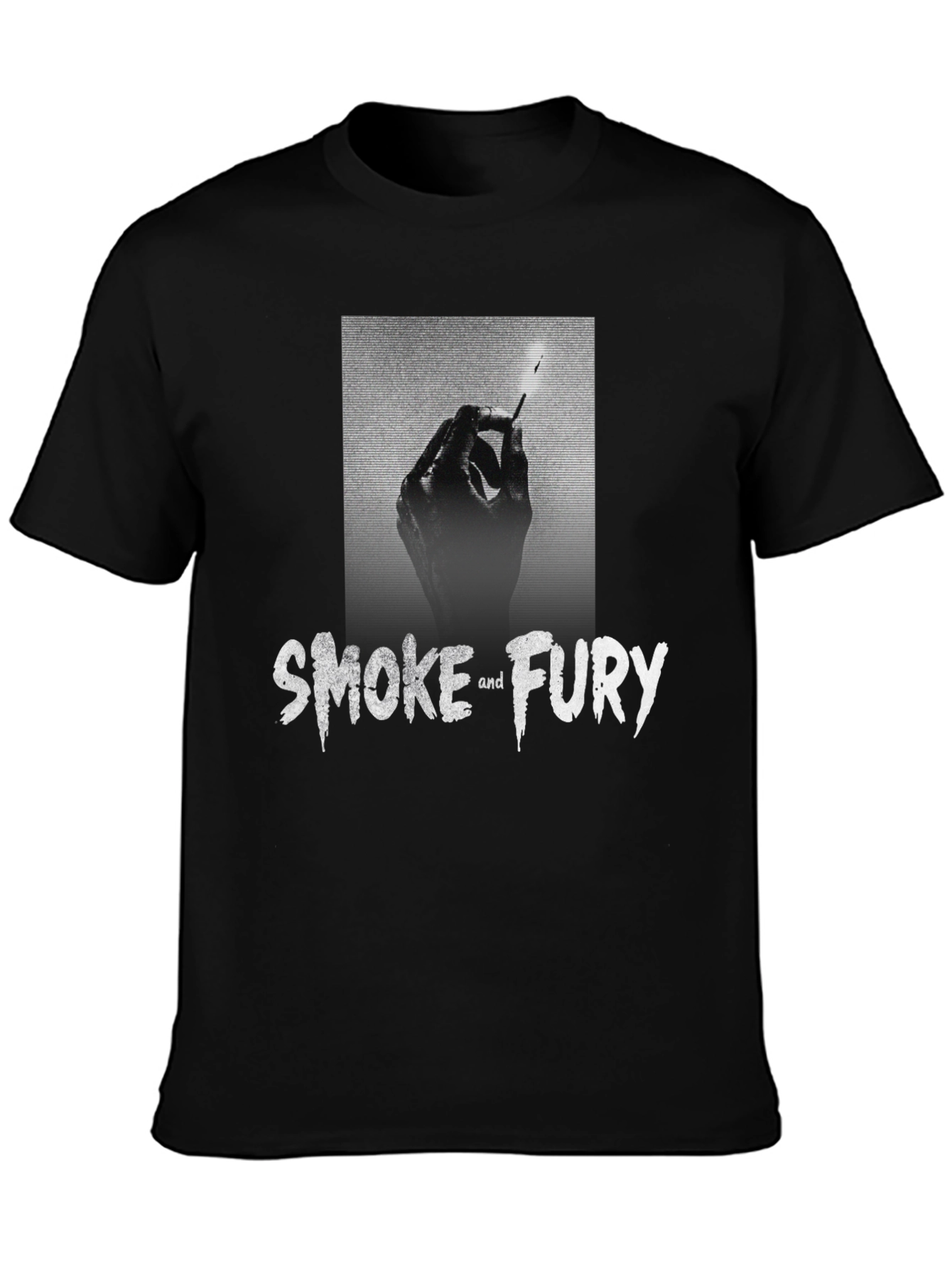 Smoke & Fury Graphic T-Shirt - Stylish Mens Tee