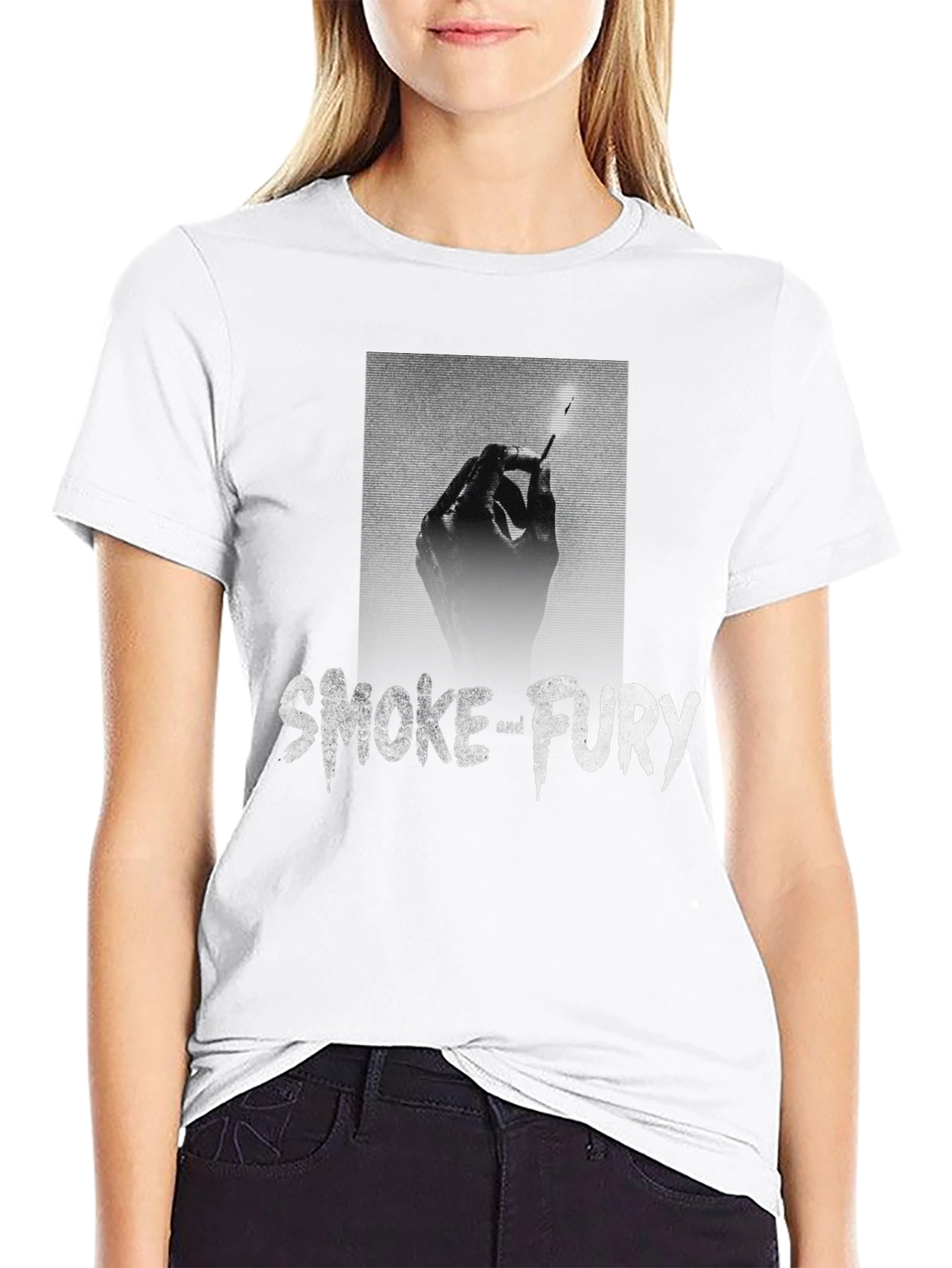 Smoke & Fury Graphic T-Shirt - Stylish Mens Tee