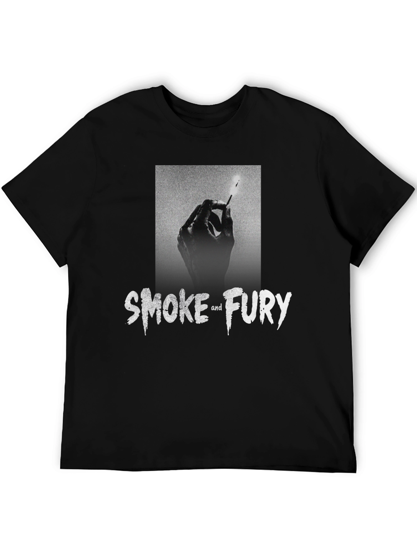 Smoke & Fury Graphic T-Shirt - Stylish Mens Tee