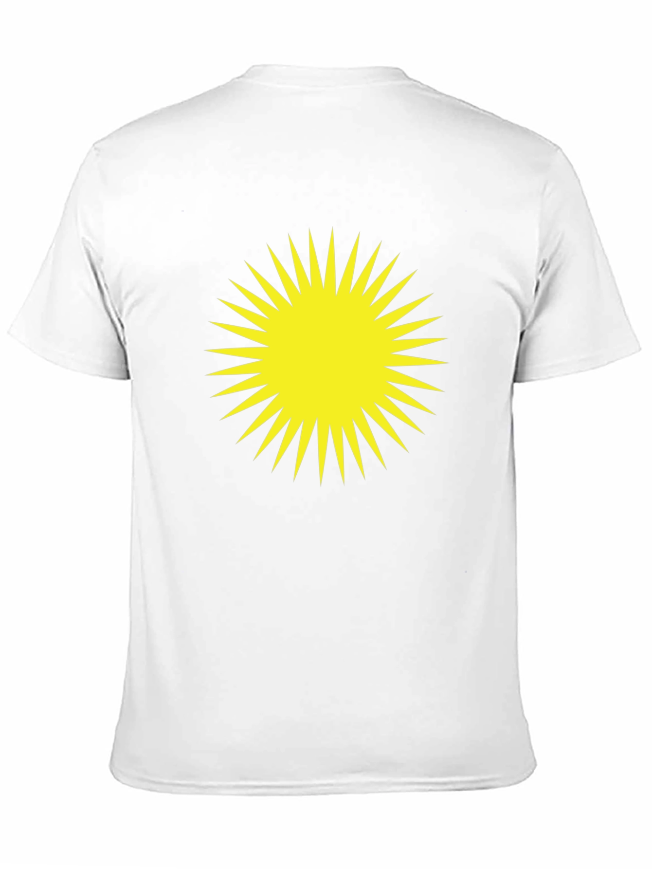 Bold Sunburst Graphic Tee - Black Cotton Blend Shirt