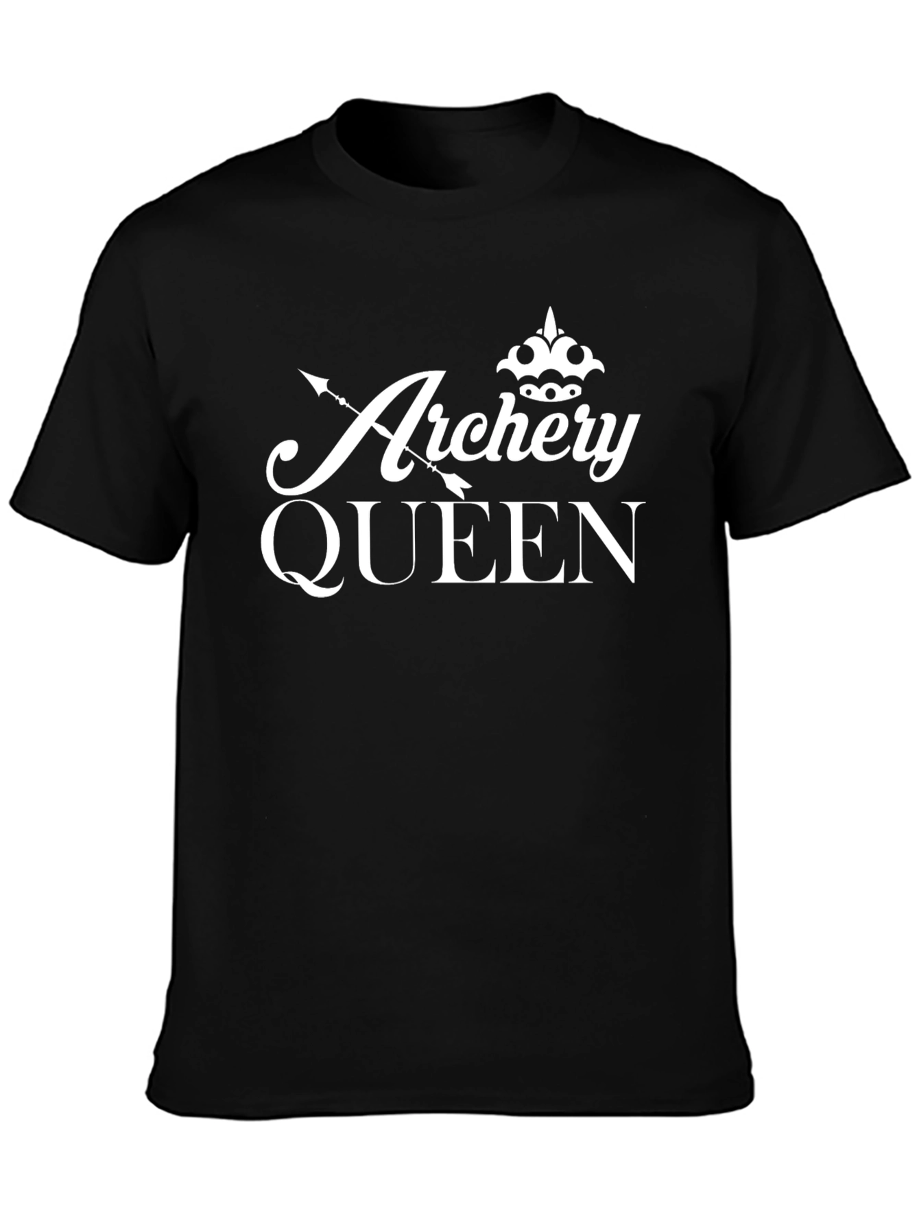 Archery Queen T-Shirt - Black Cotton Tee