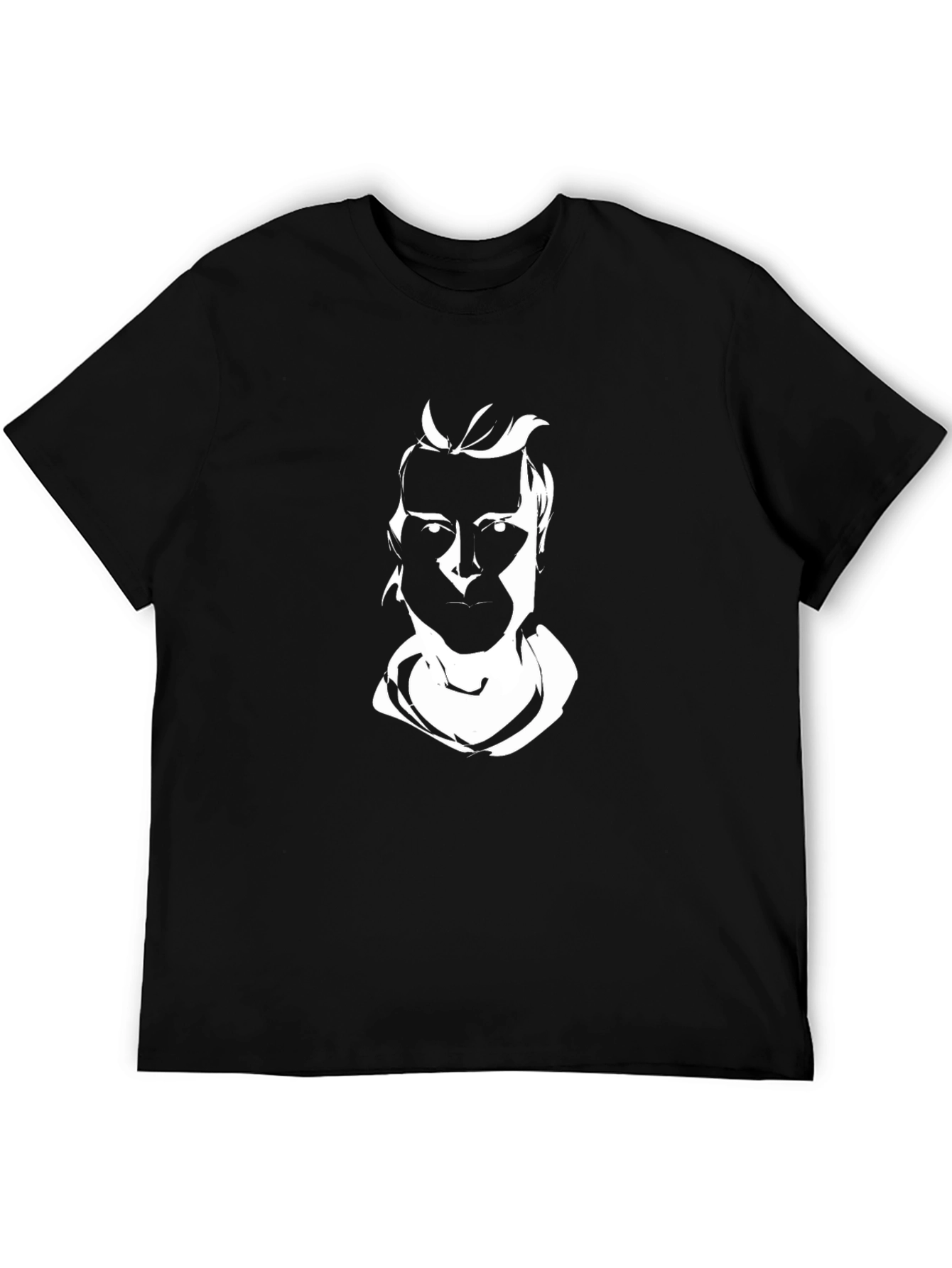 Stylish Black T-Shirt with Graphic Print