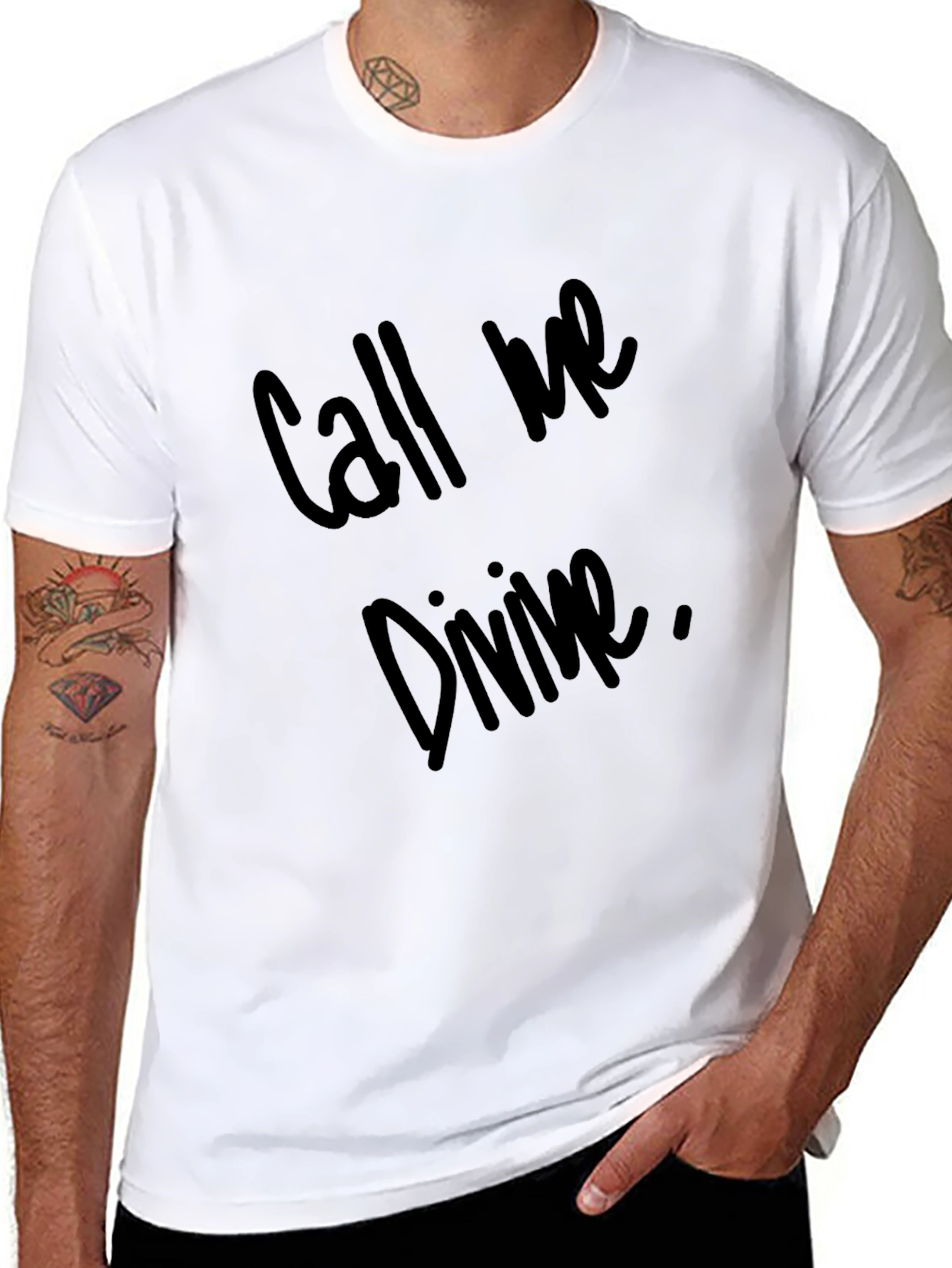 Call Me Divine Black T-Shirt