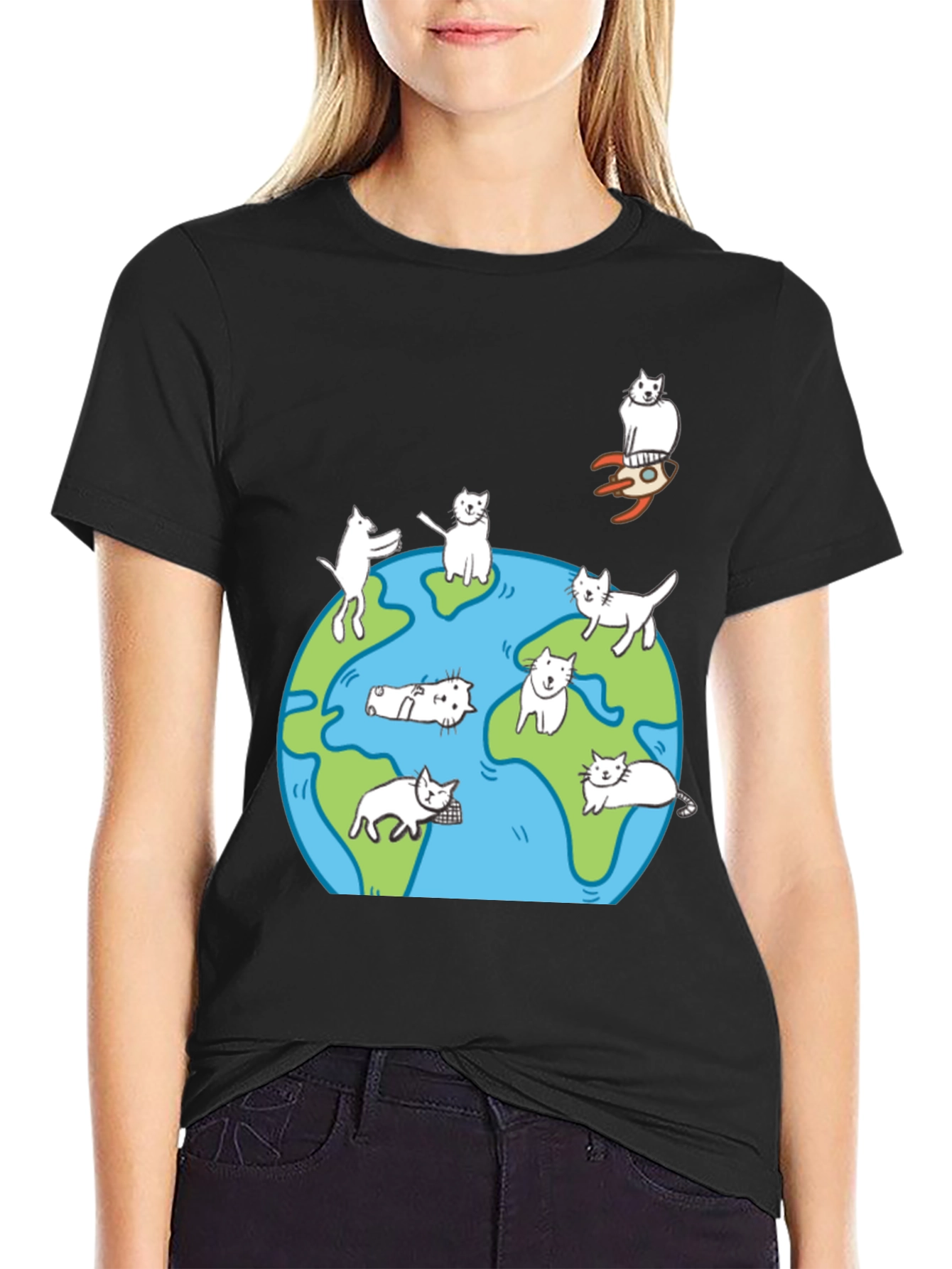 Cat World T-Shirt - Unisex Graphic Tee