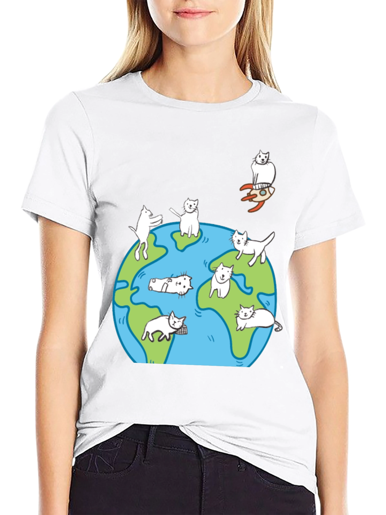 Cat World T-Shirt - Unisex Graphic Tee