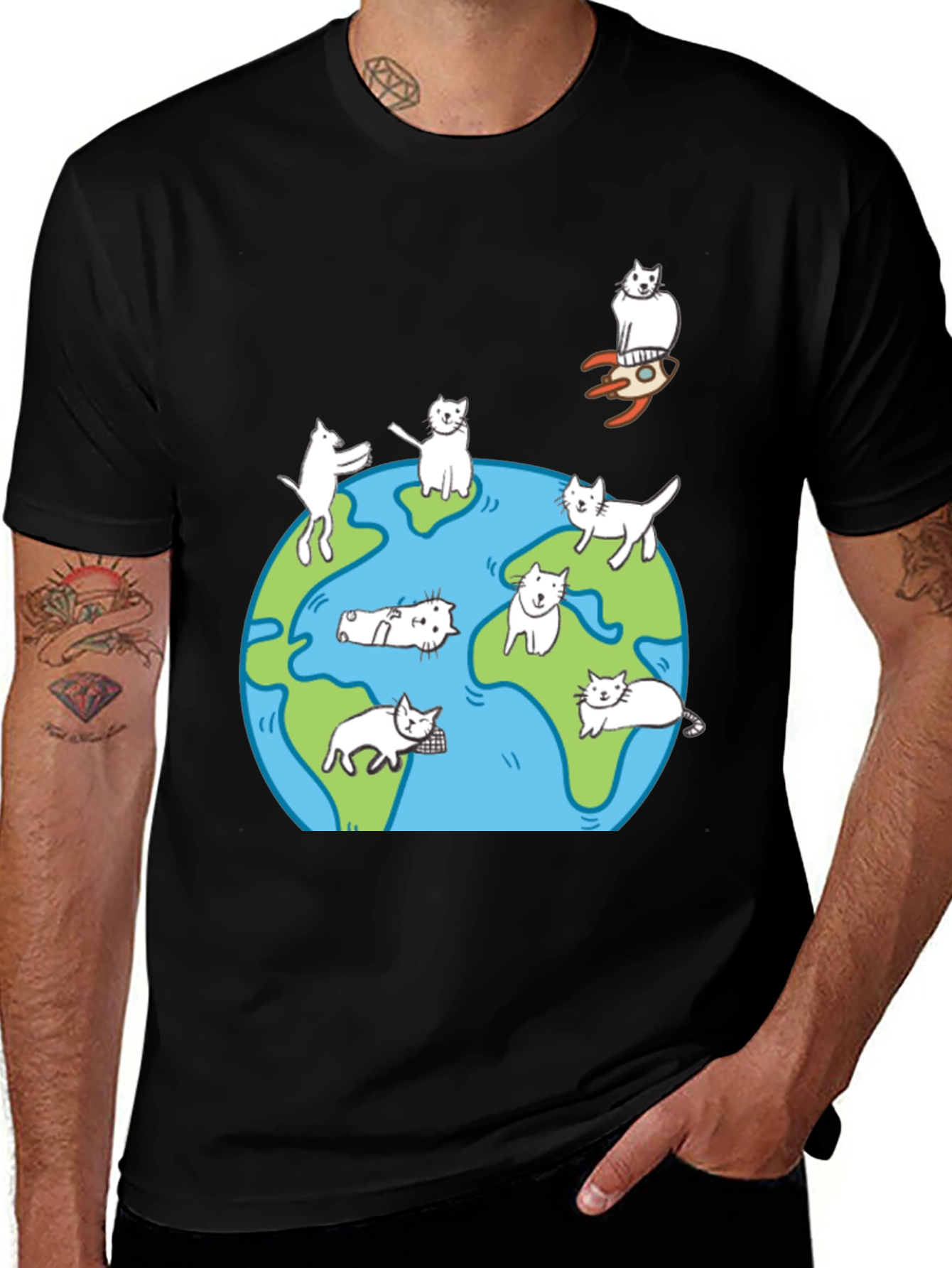 Cat World T-Shirt - Unisex Graphic Tee