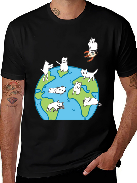 Cat World T-Shirt - Unisex Graphic Tee