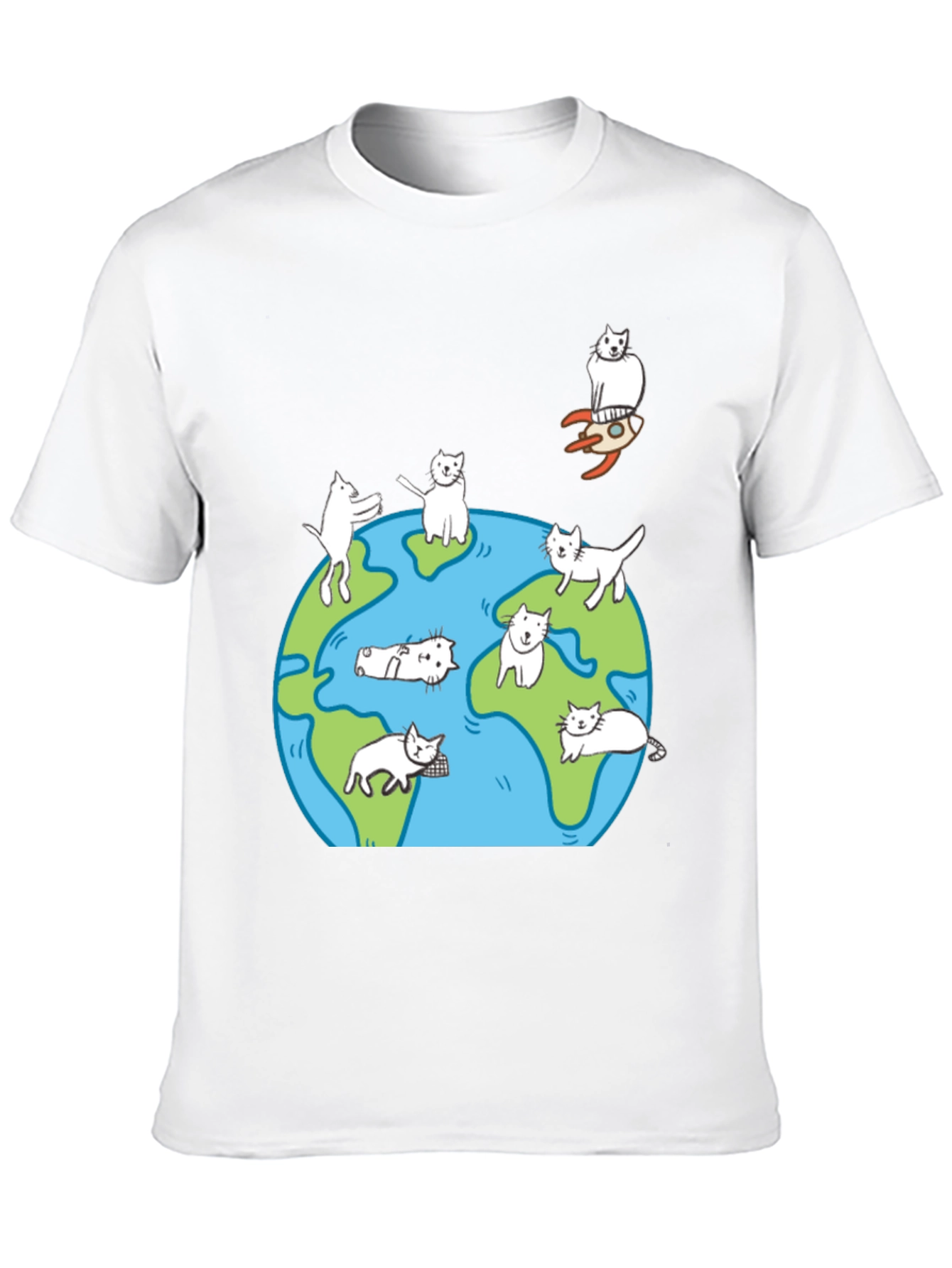 Cat World T-Shirt - Unisex Graphic Tee
