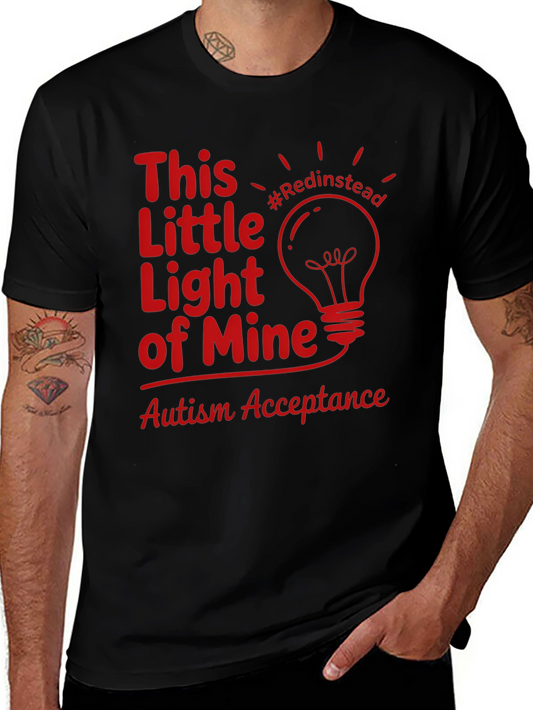 Autism Acceptance Light T-Shirt #Redinstead