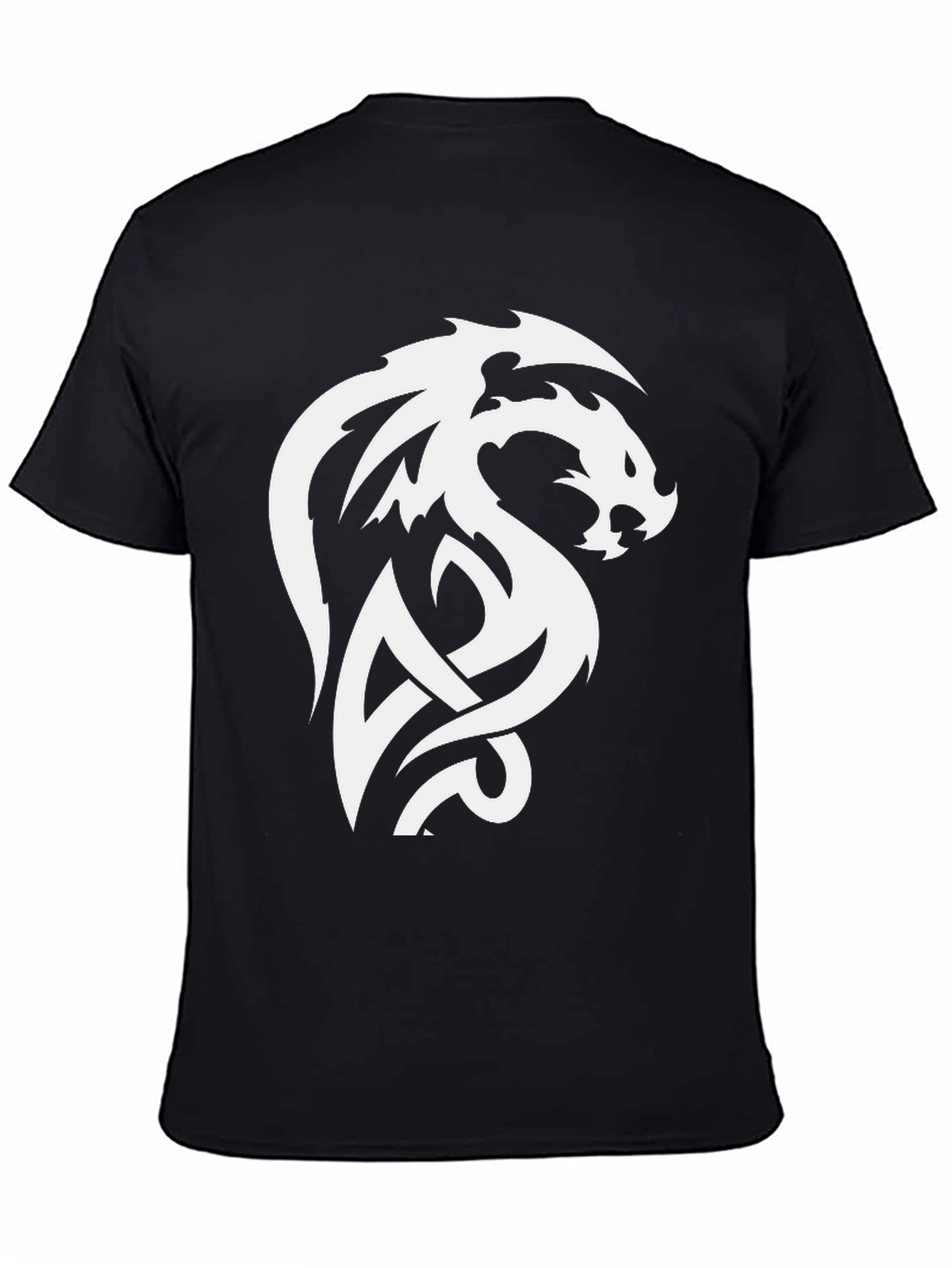 Black Dragon Celtic Knot Graphic T-Shirt