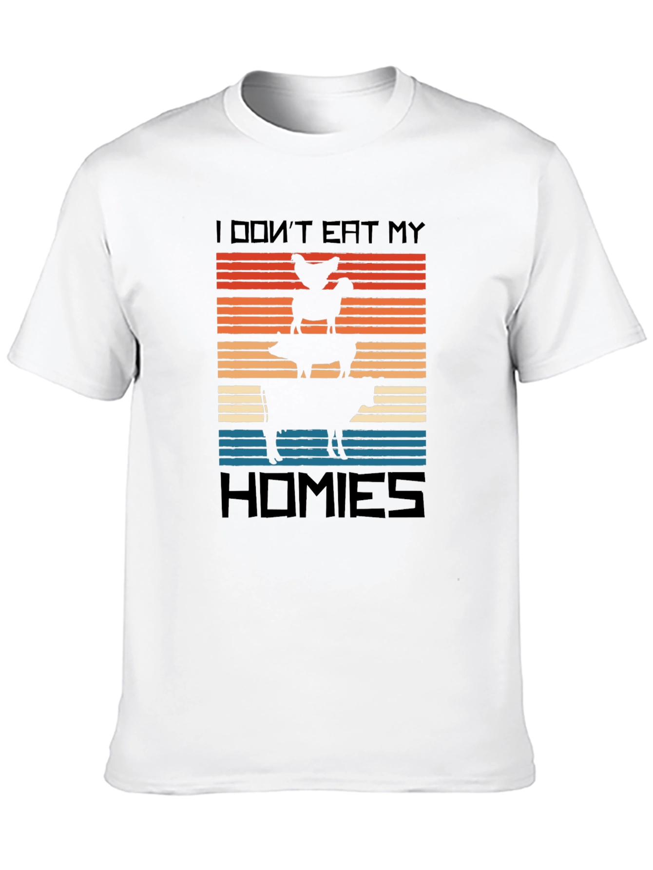 Vegan I Dont Eat My Homies Graphic Tee