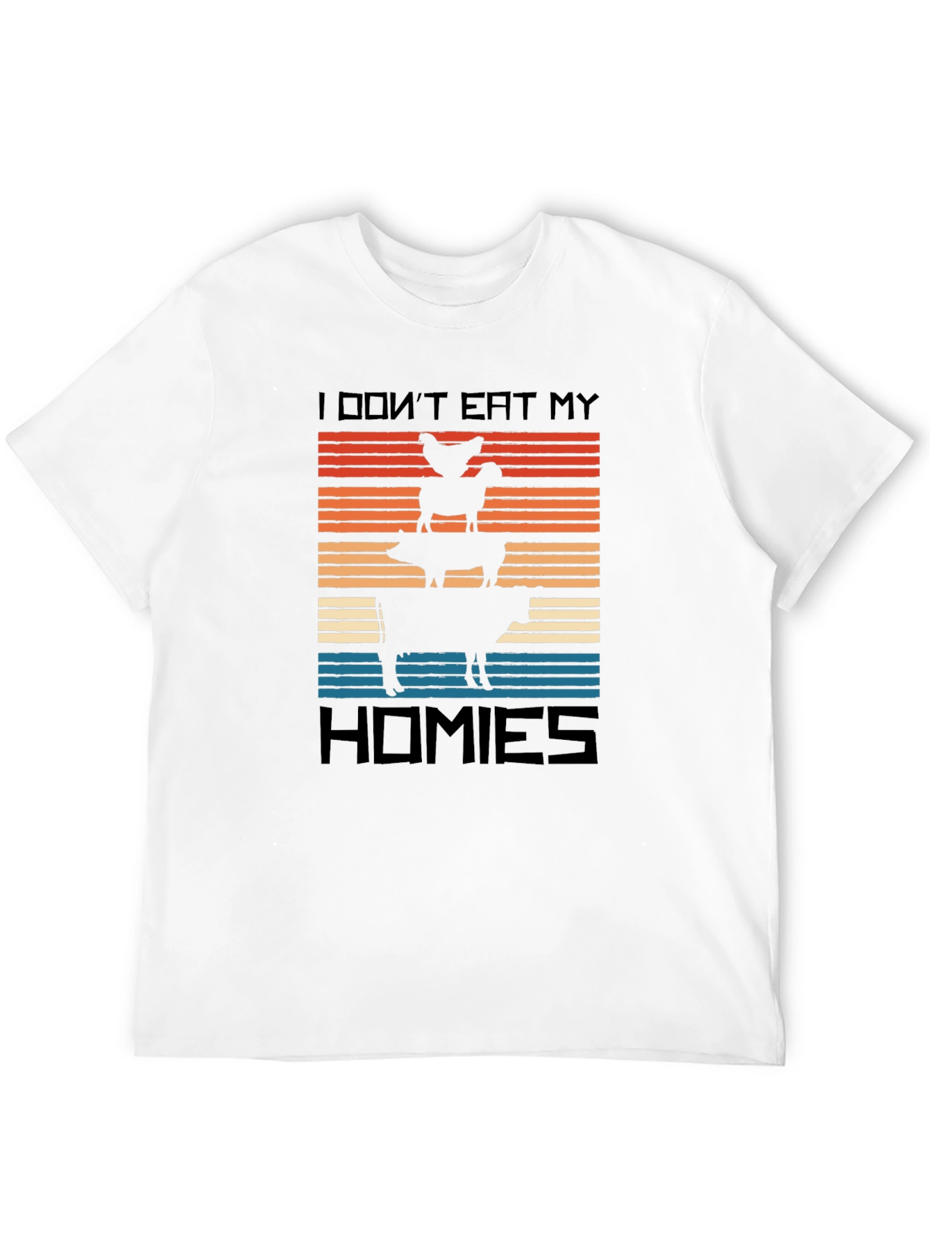 Vegan I Dont Eat My Homies Graphic Tee