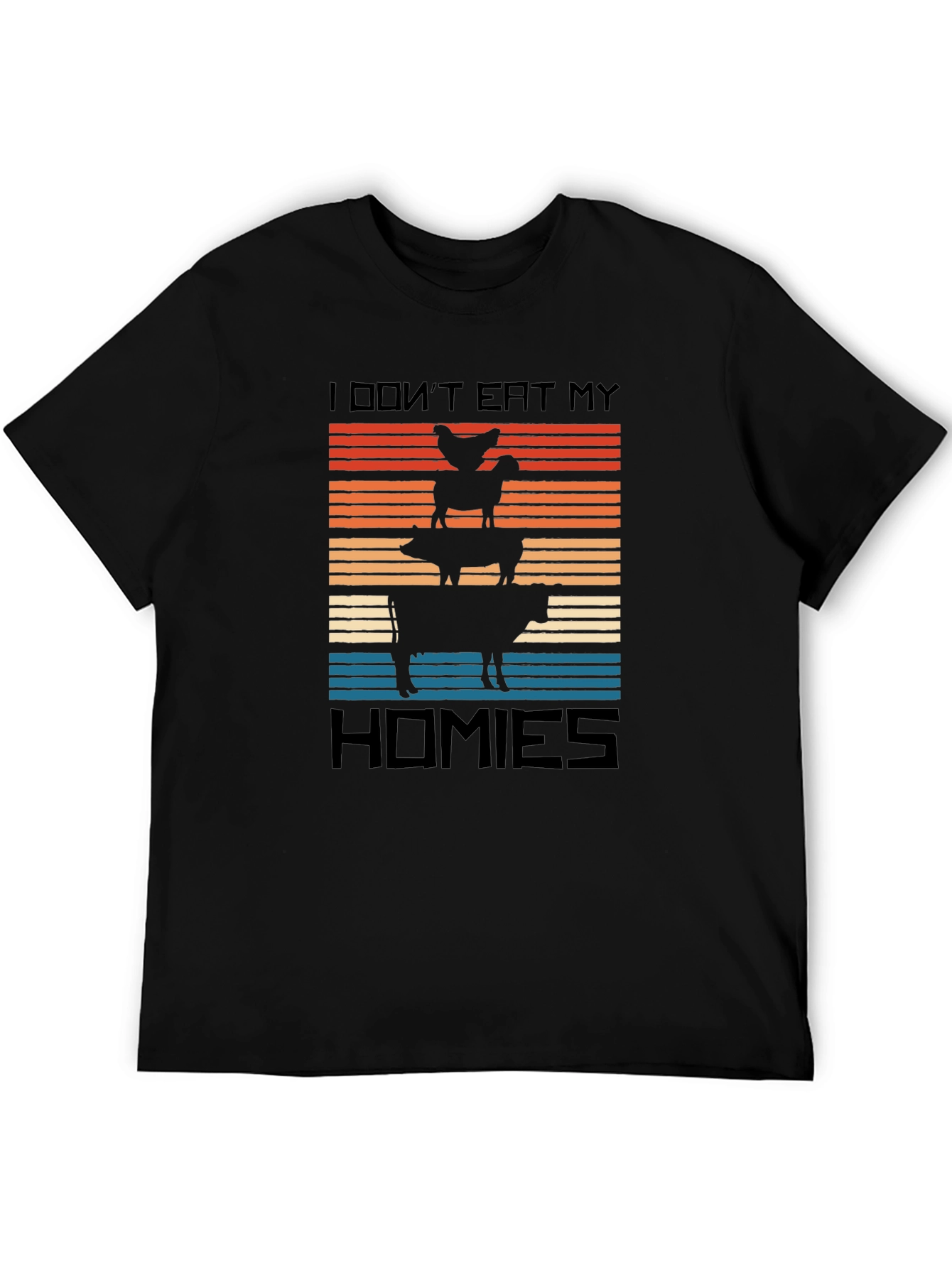 Vegan I Dont Eat My Homies Graphic Tee