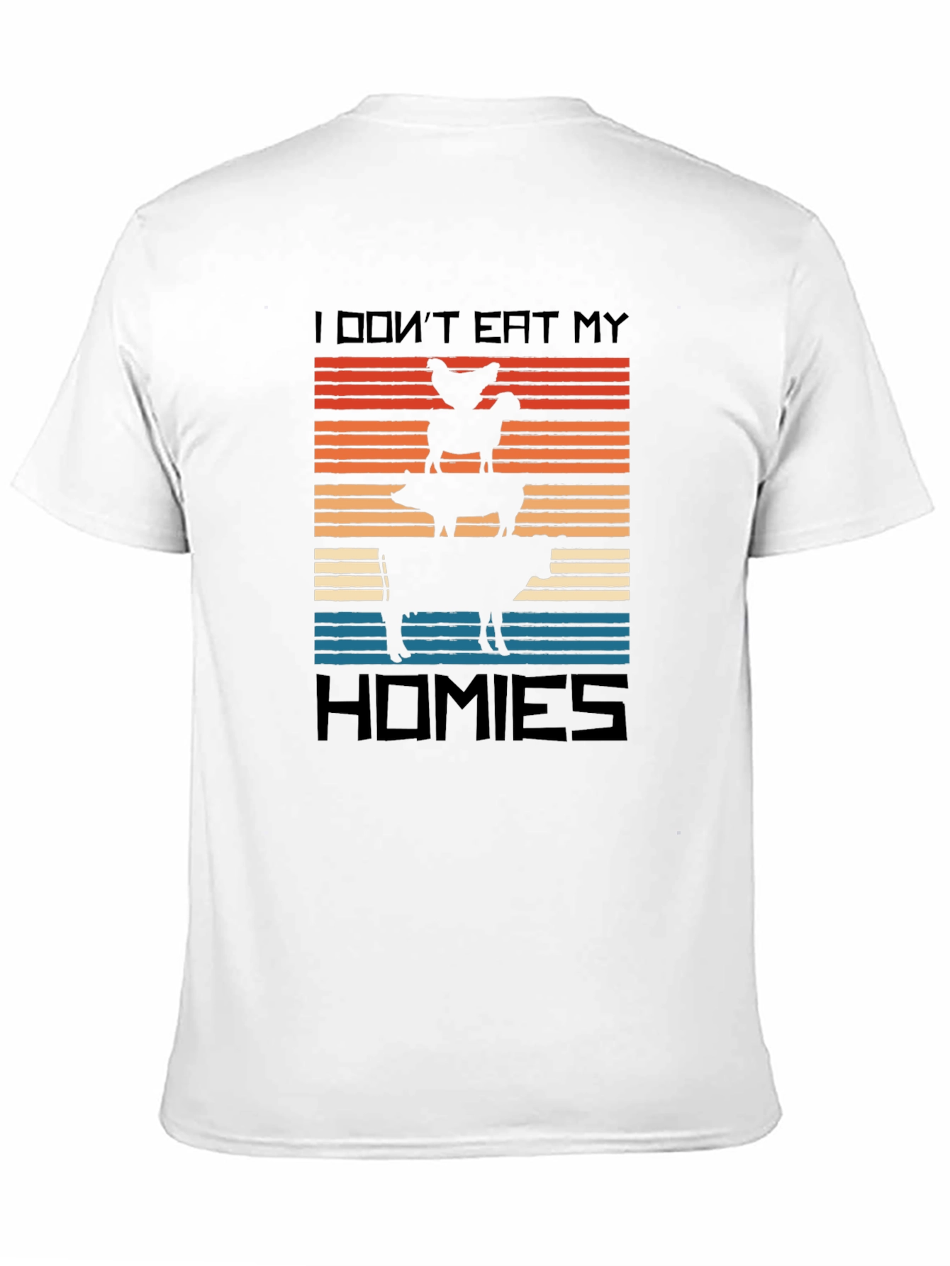 Vegan I Dont Eat My Homies Graphic Tee