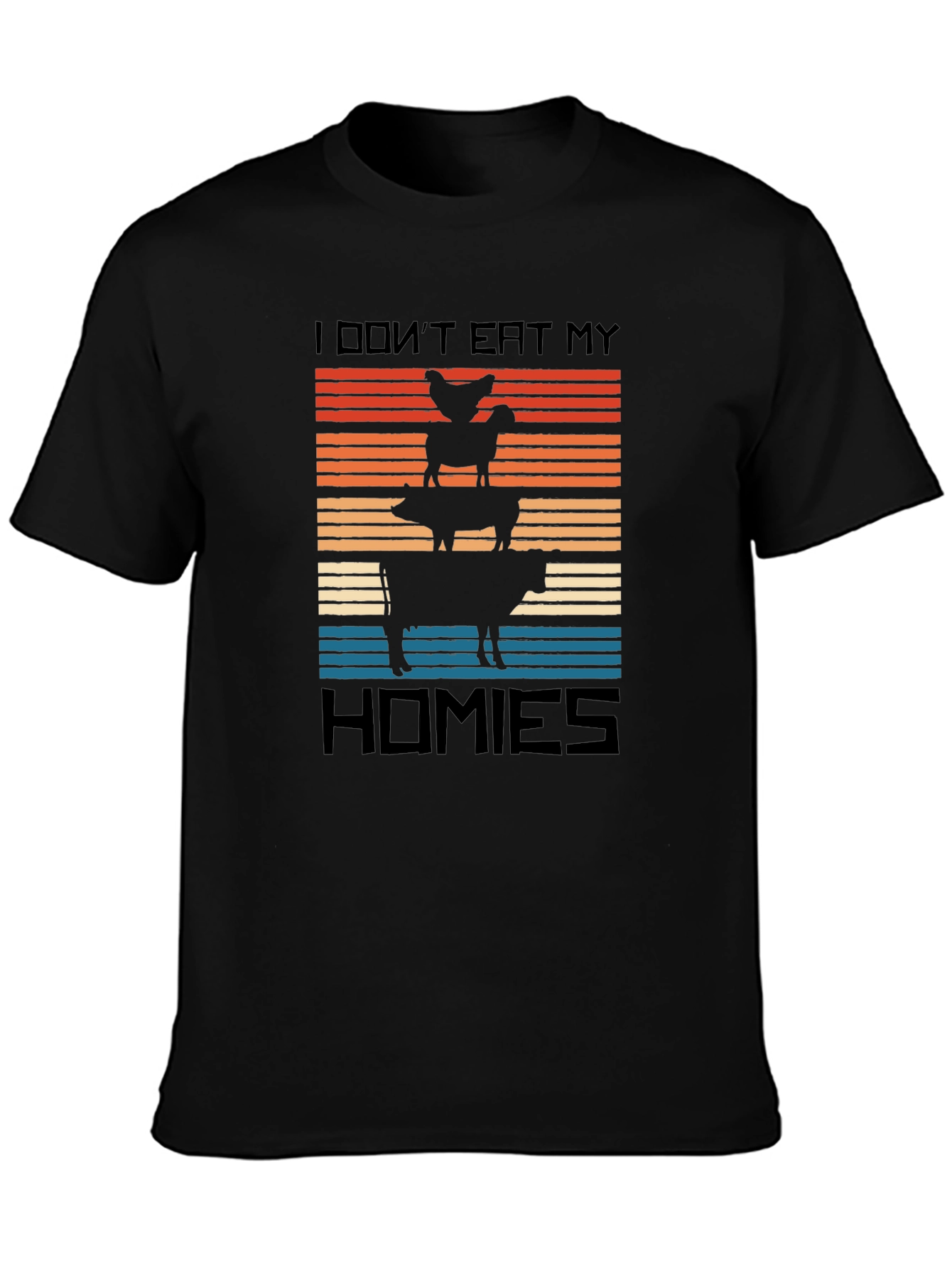 Vegan I Dont Eat My Homies Graphic Tee