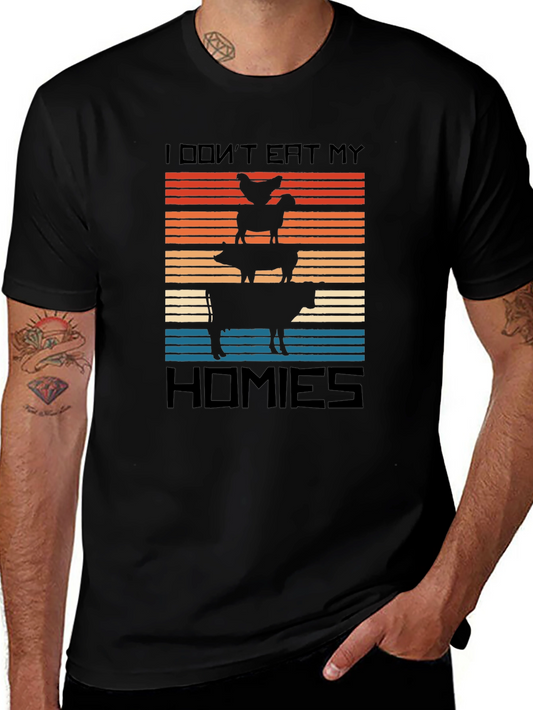 Vegan I Dont Eat My Homies Graphic Tee