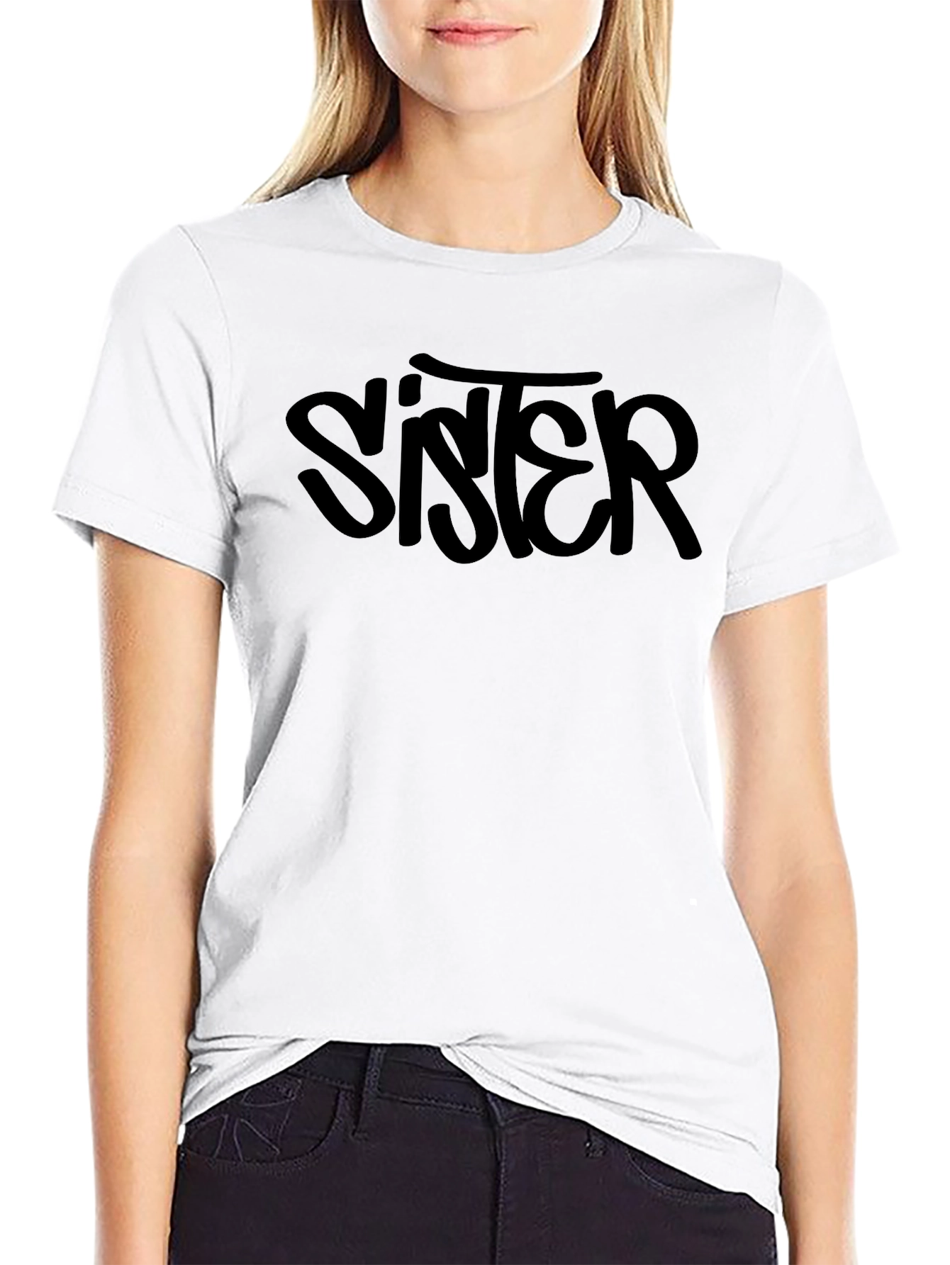Sister T-Shirt - Black Graphic Tee