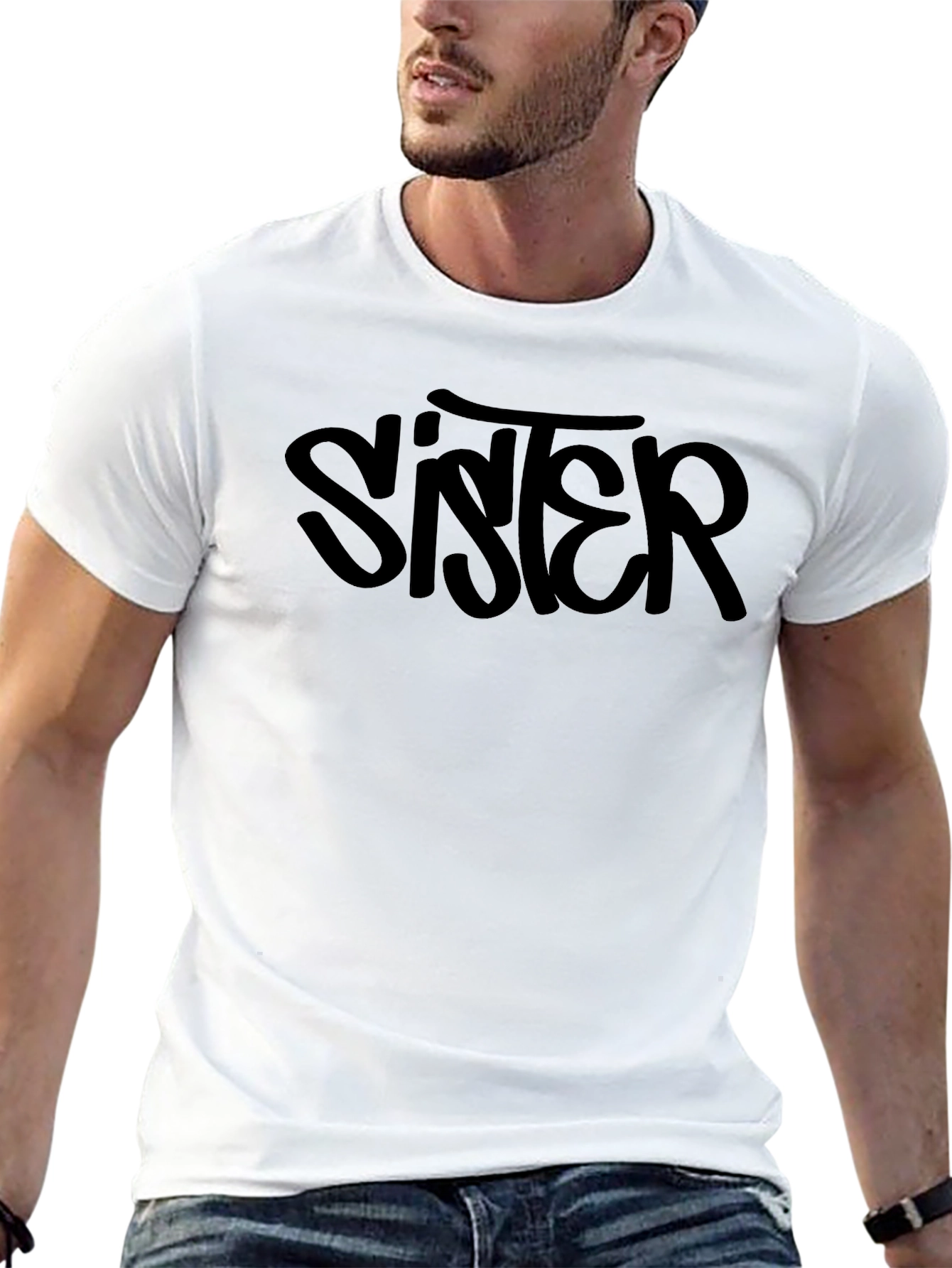Sister T-Shirt - Black Graphic Tee