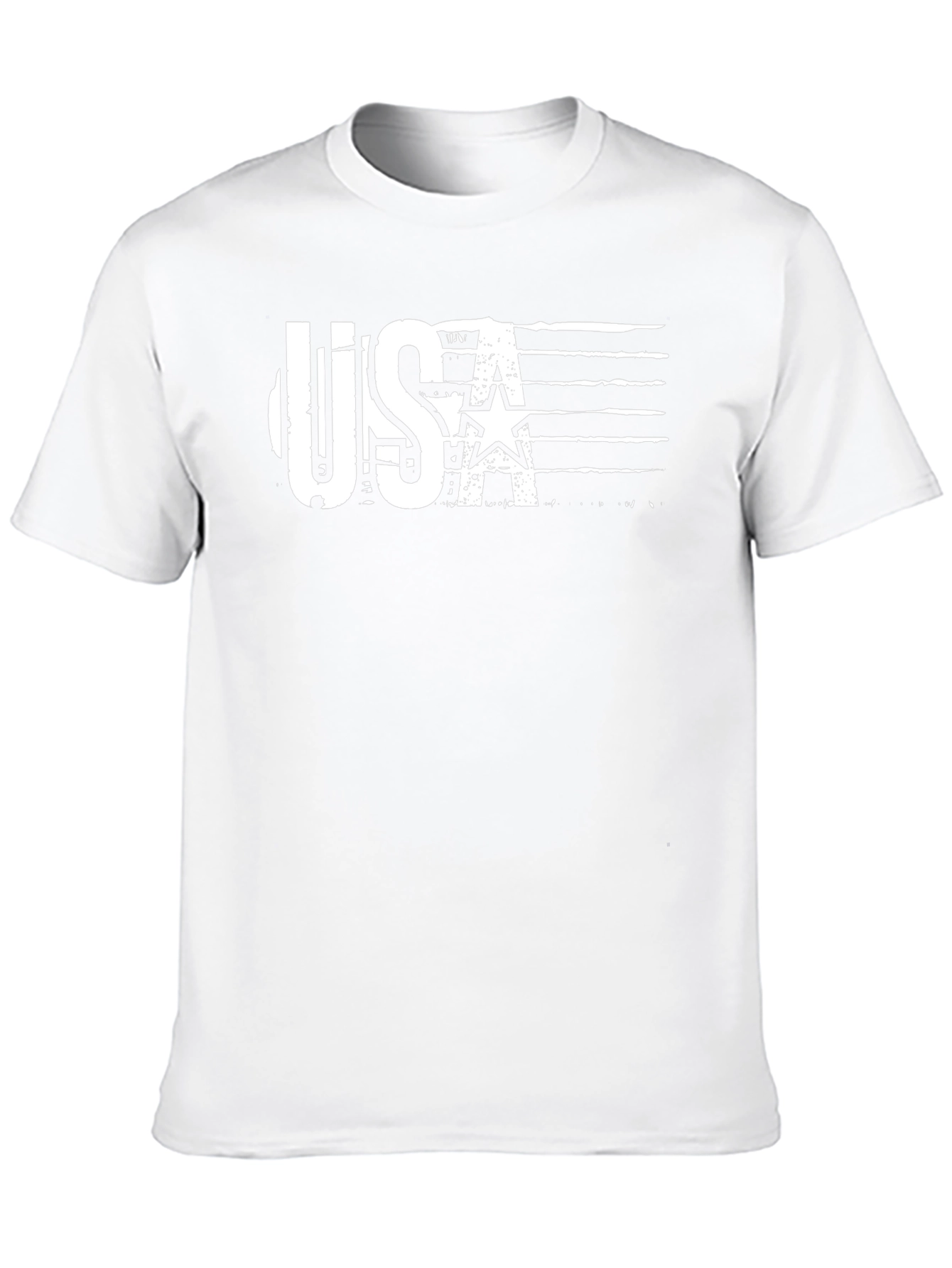 USA Flag Graphic Black T-Shirt