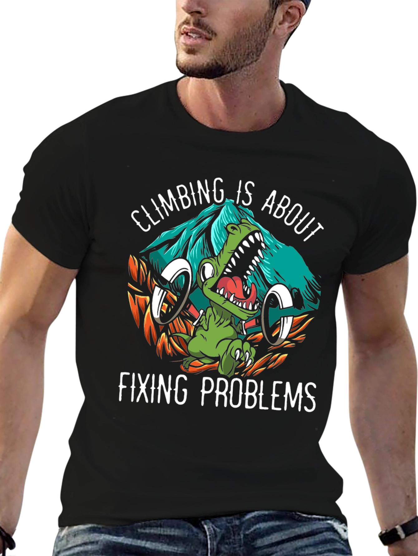 Climbing Dinosaur Graphic Tee