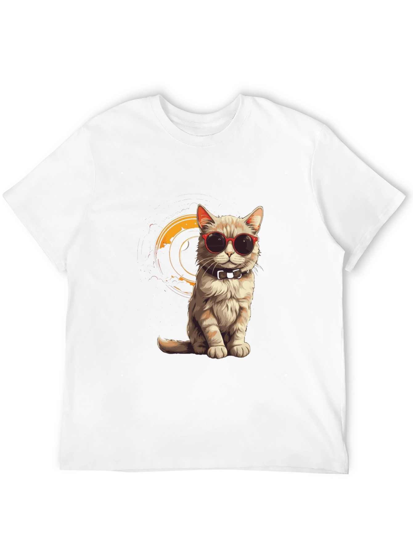 Cool Cat Tee - Stylish Black Graphic T-Shirt