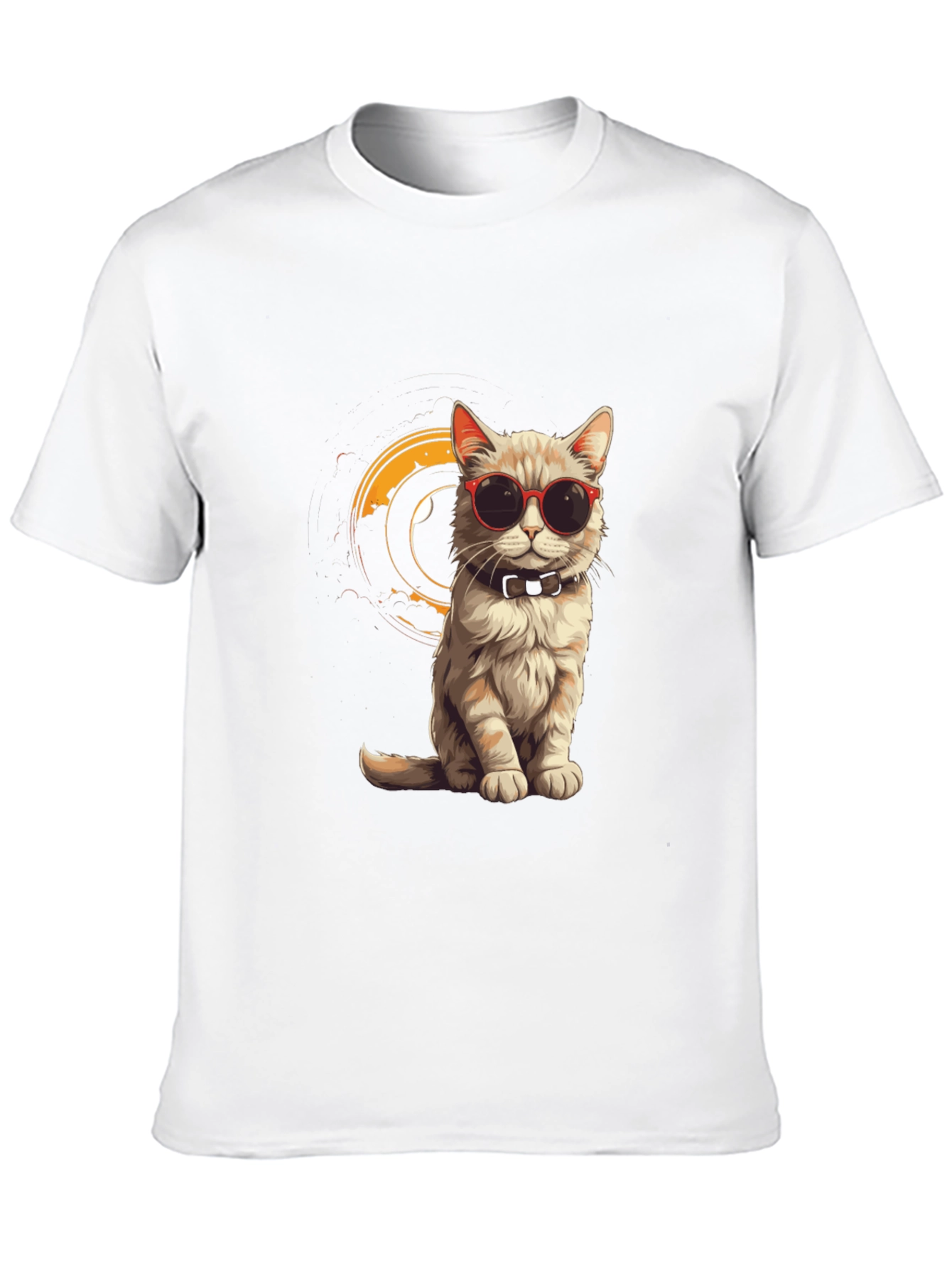 Cool Cat Tee - Stylish Black Graphic T-Shirt