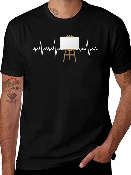 Artist Heartbeat T-Shirt - Creative Graphic Tee