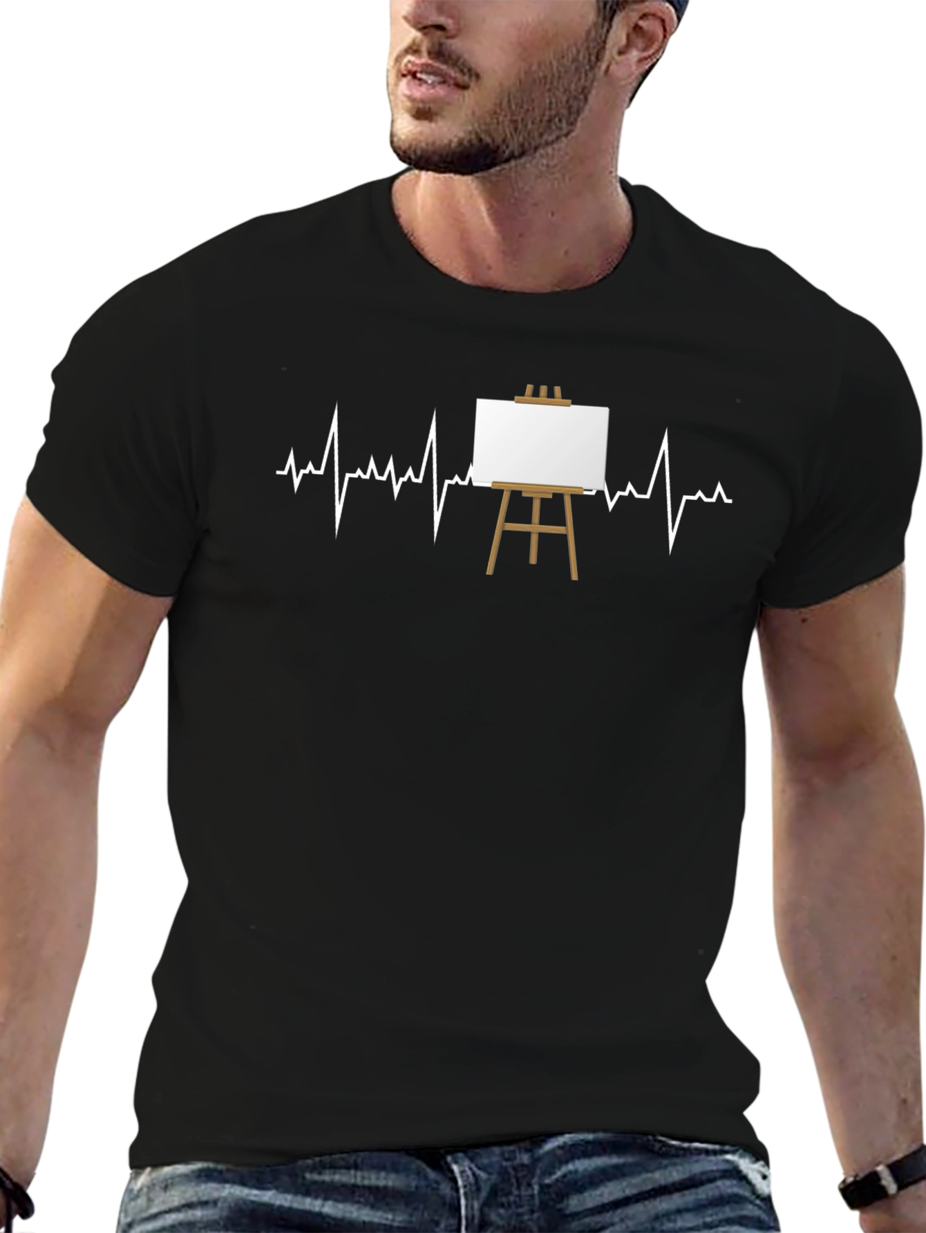 Artist Heartbeat T-Shirt - Creative Graphic Tee