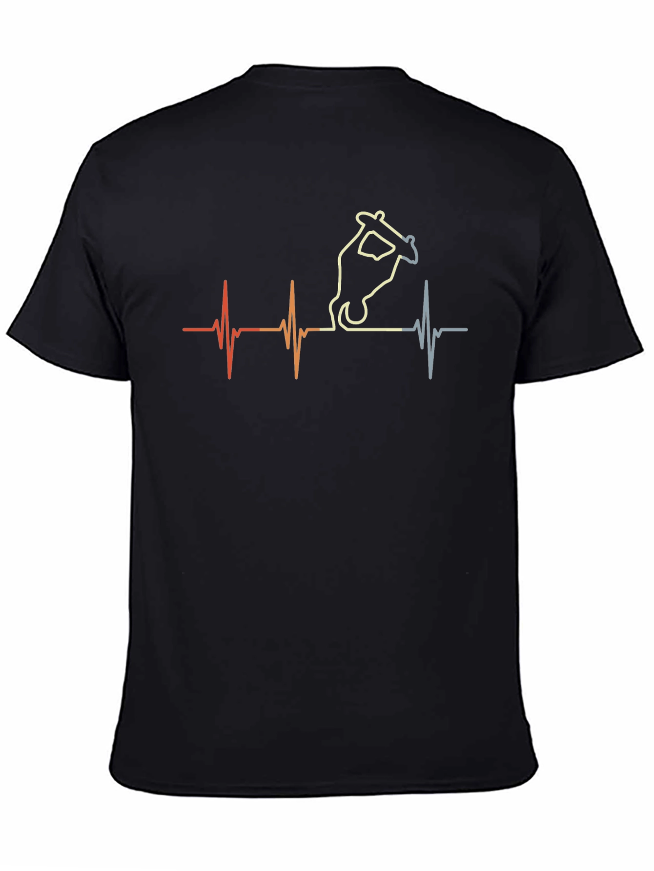 Skateboard Heartbeat Graphic Tee