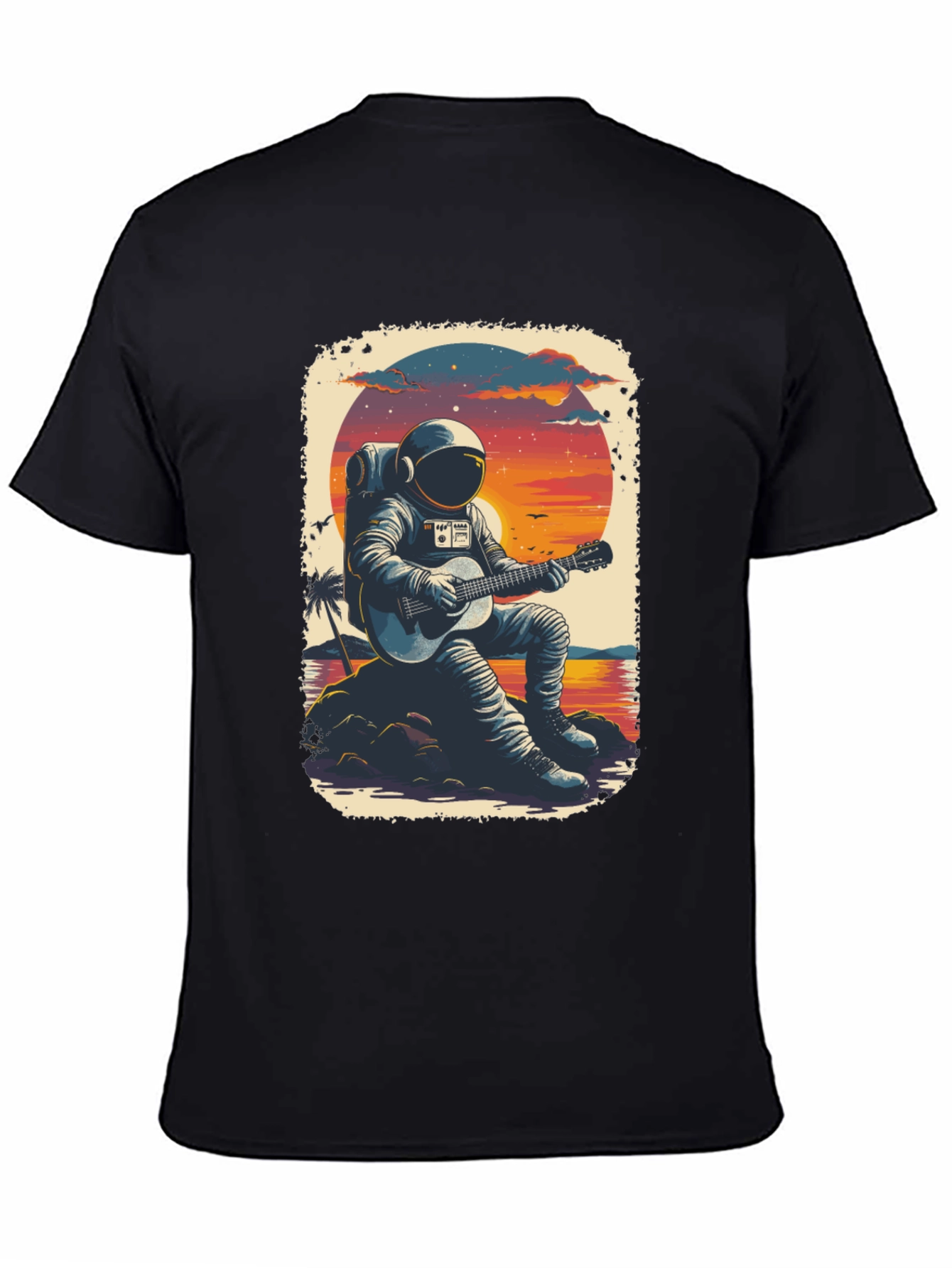 Astronaut Guitarist Graphic Tee