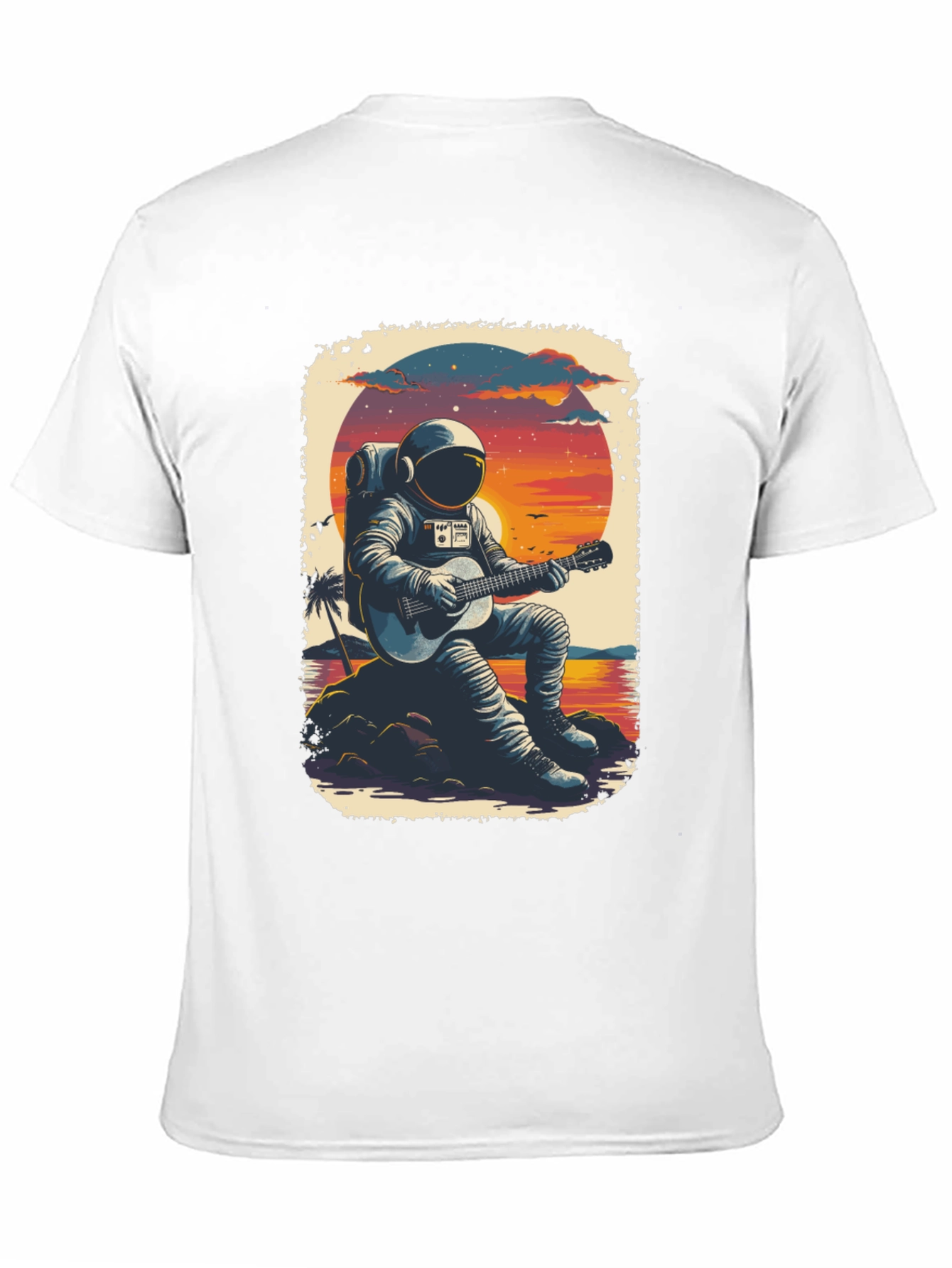 Astronaut Guitarist Graphic Tee