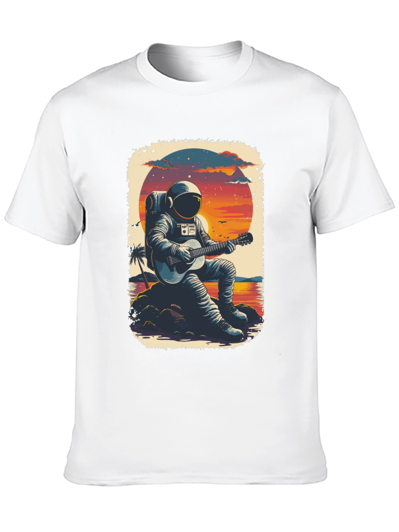 Astronaut Guitarist Graphic Tee